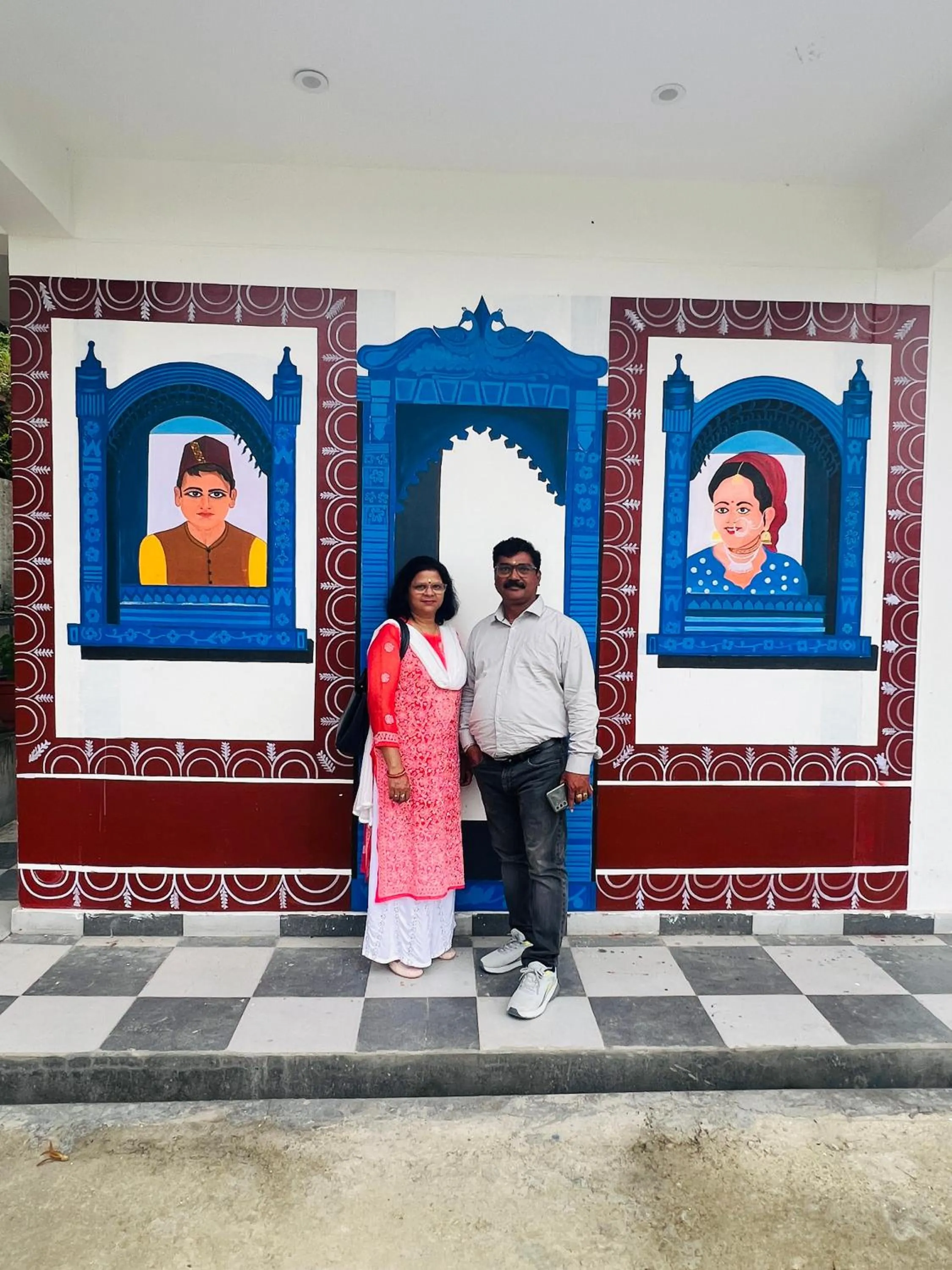 Guests in The Shalam Resort श्रीकृष्ण शरणं मम