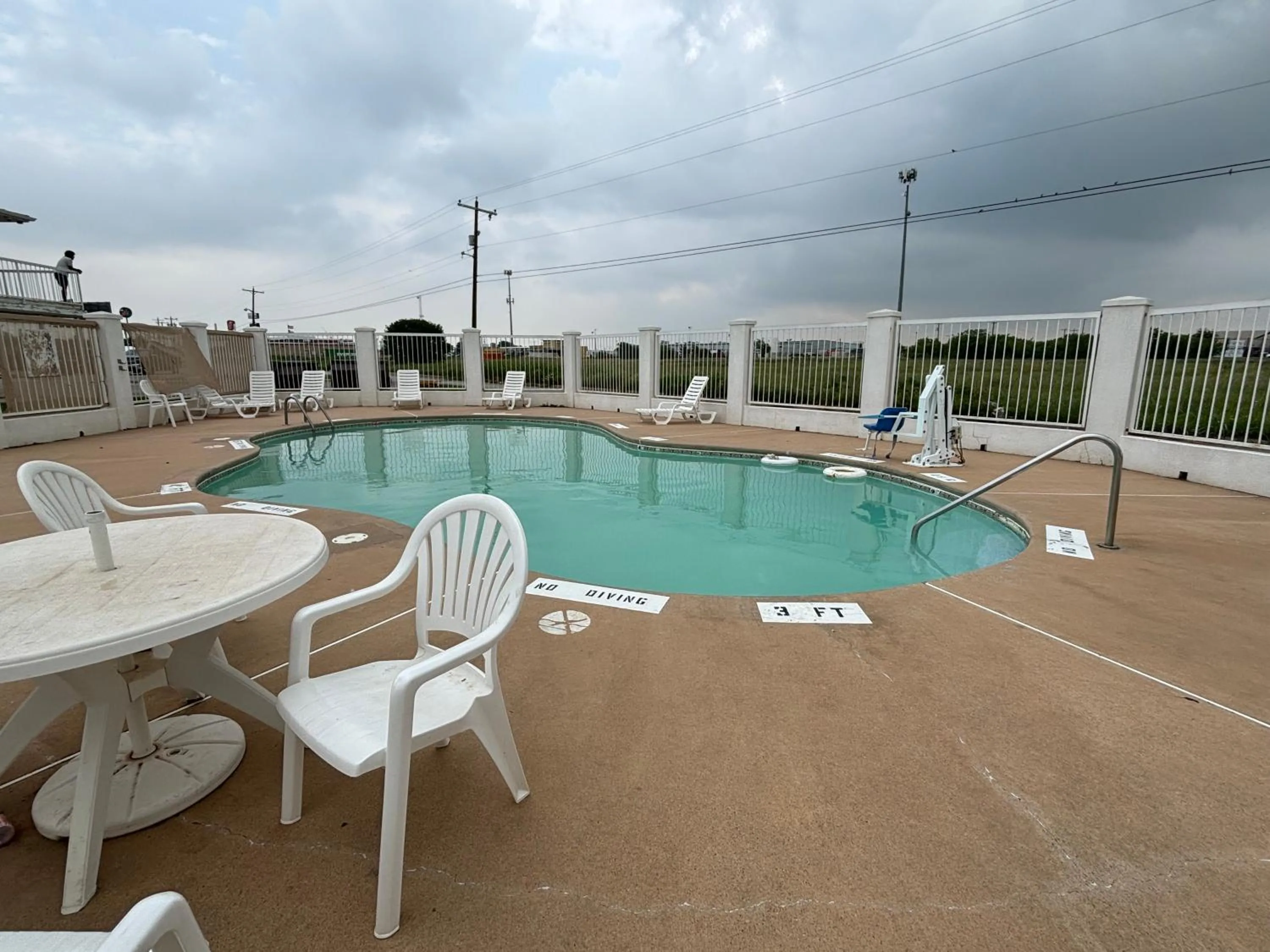 Pool view in Studio 6 Abilene, TX East