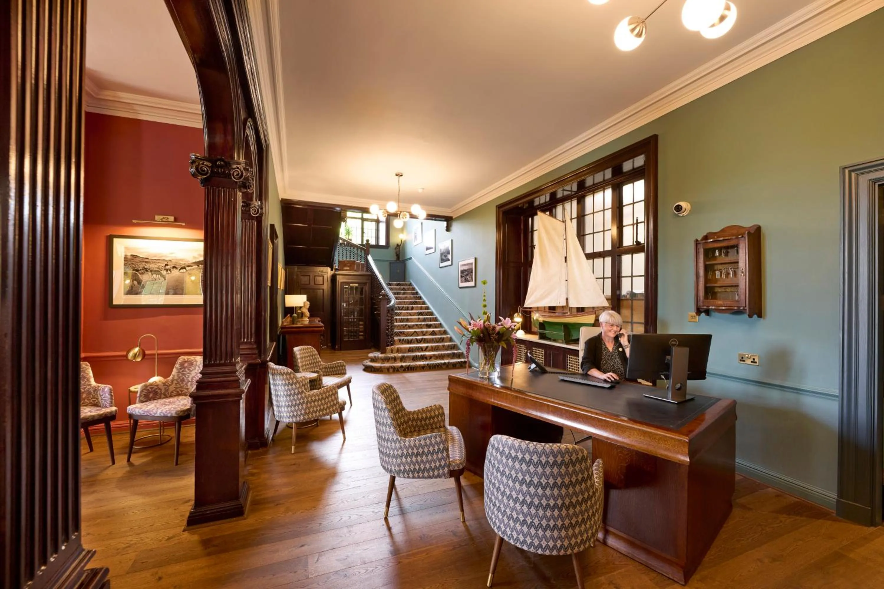 Lobby or reception in Royal Marine Hotel, by Highland Coast Hotels