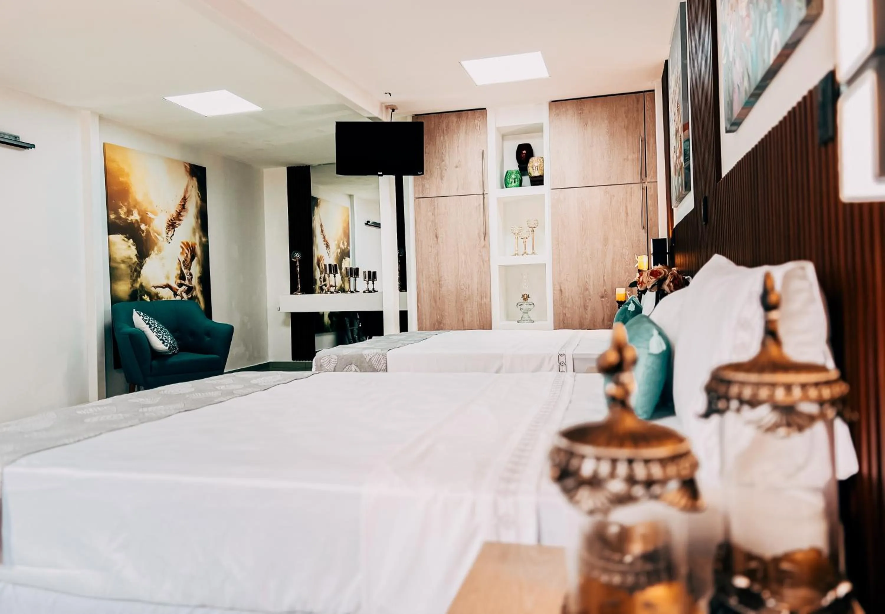 Bed in Hotel San Angelo