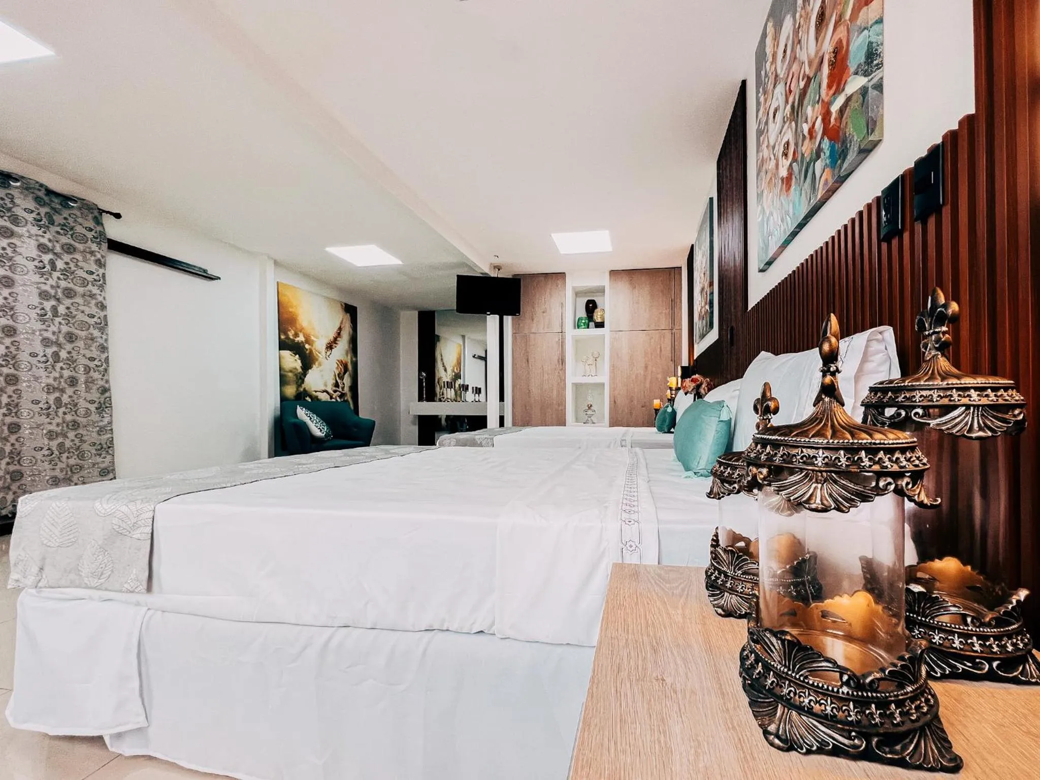 Bed in Hotel San Angelo