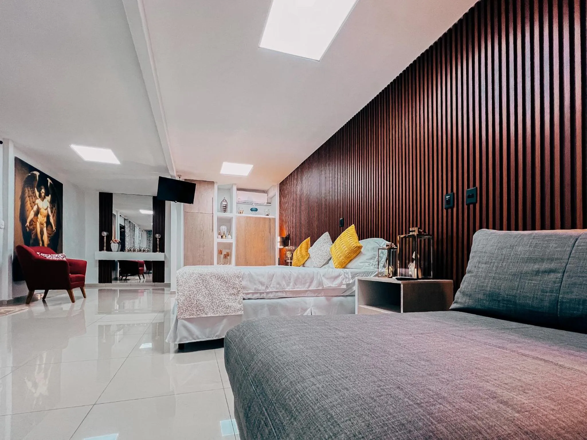 Bed in Hotel San Angelo