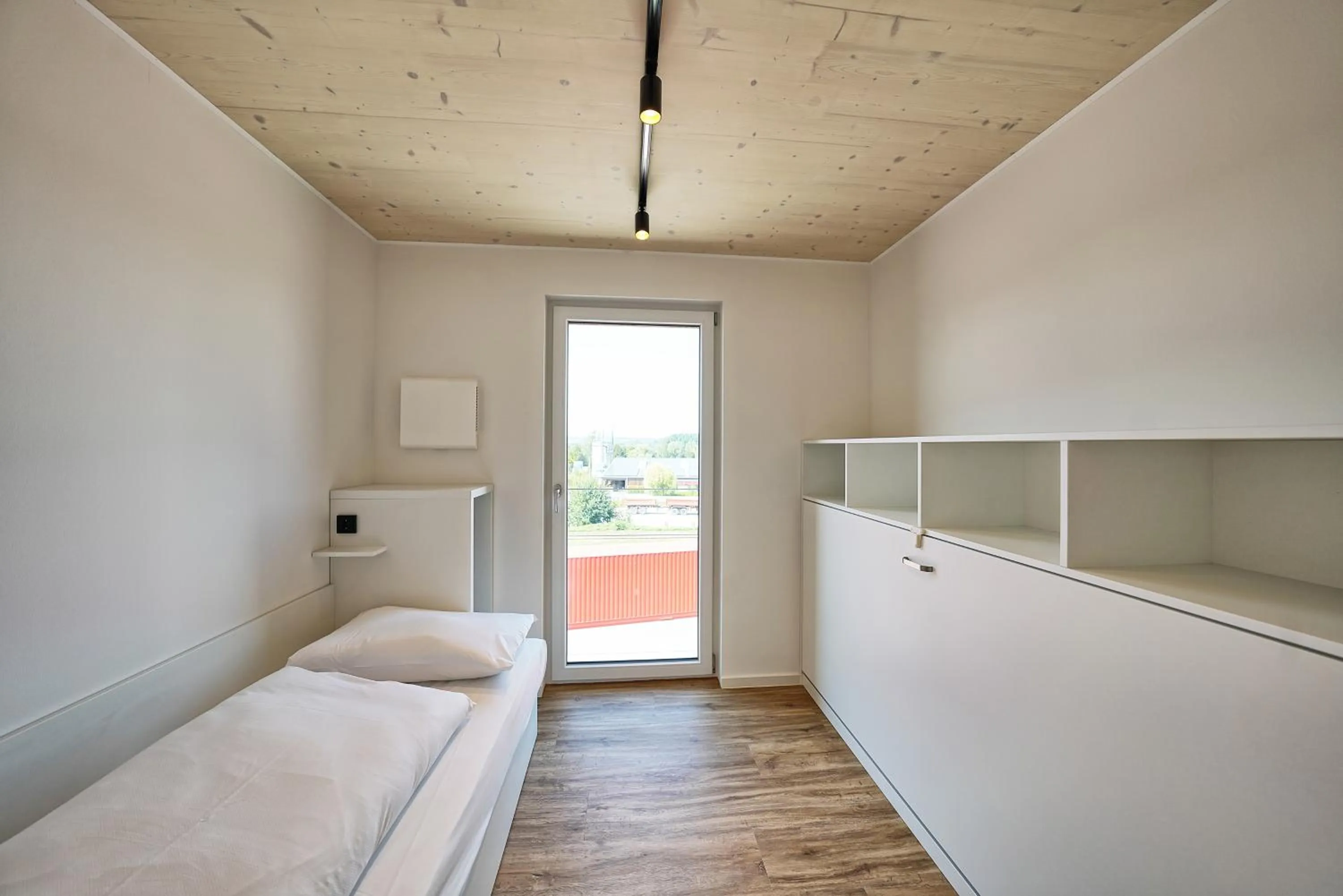 Photo of the whole room, Bed in Timber One Boardinghouse Dorfen
