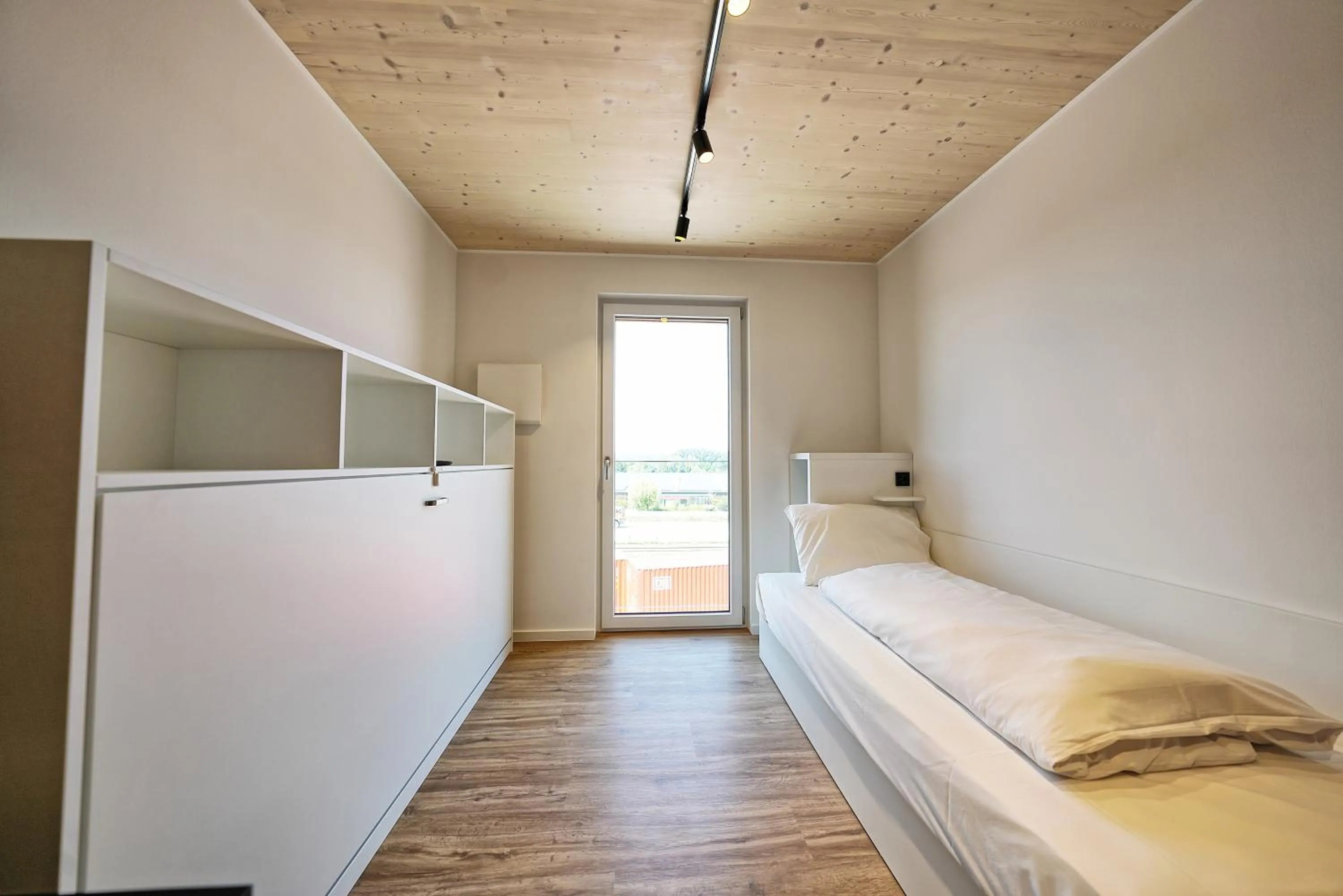 Photo of the whole room, Bed in Timber One Boardinghouse Dorfen