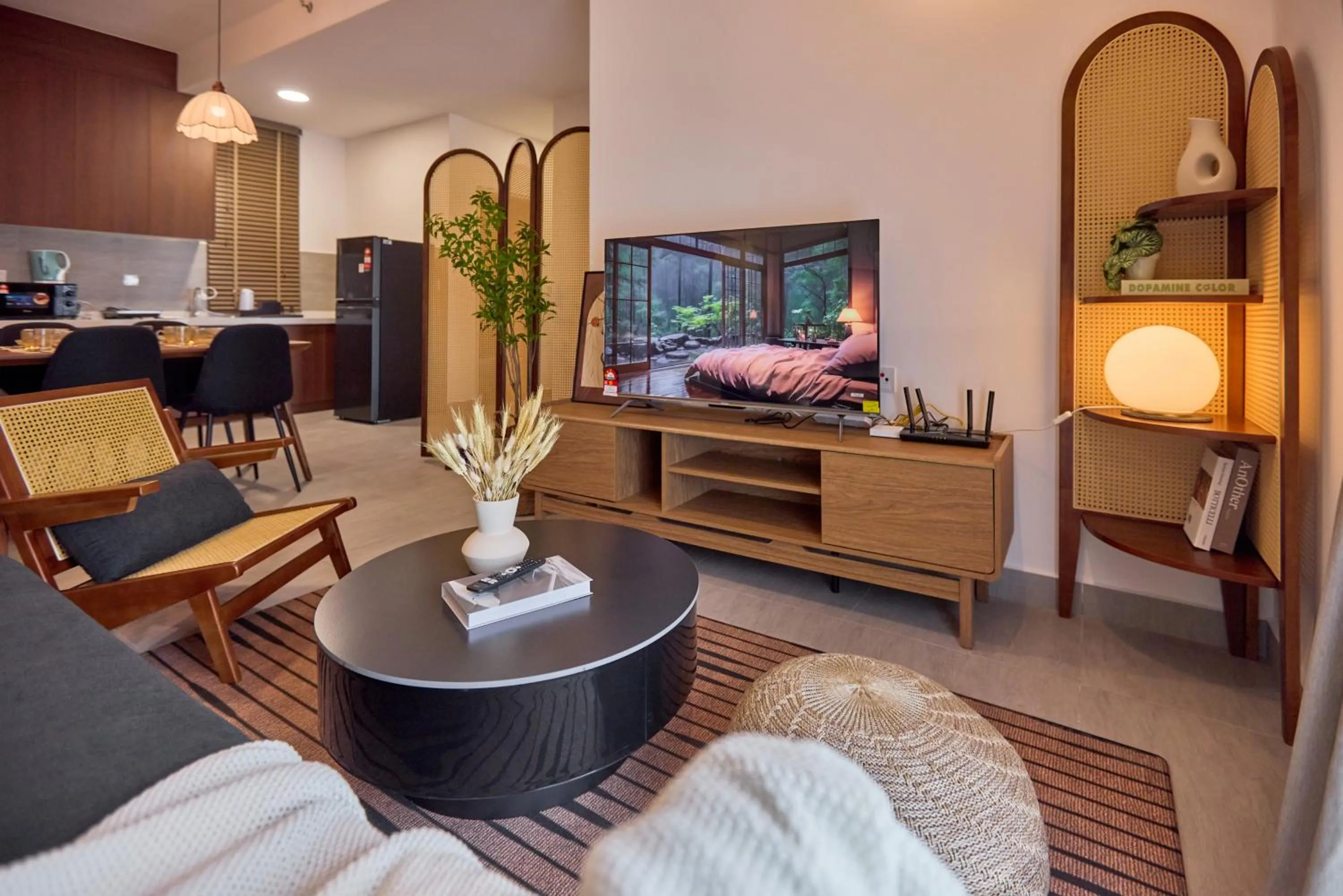 Communal lounge/ TV room in Sunsuria Forum SOHO & Residence Suites Setia Alam by MOKA