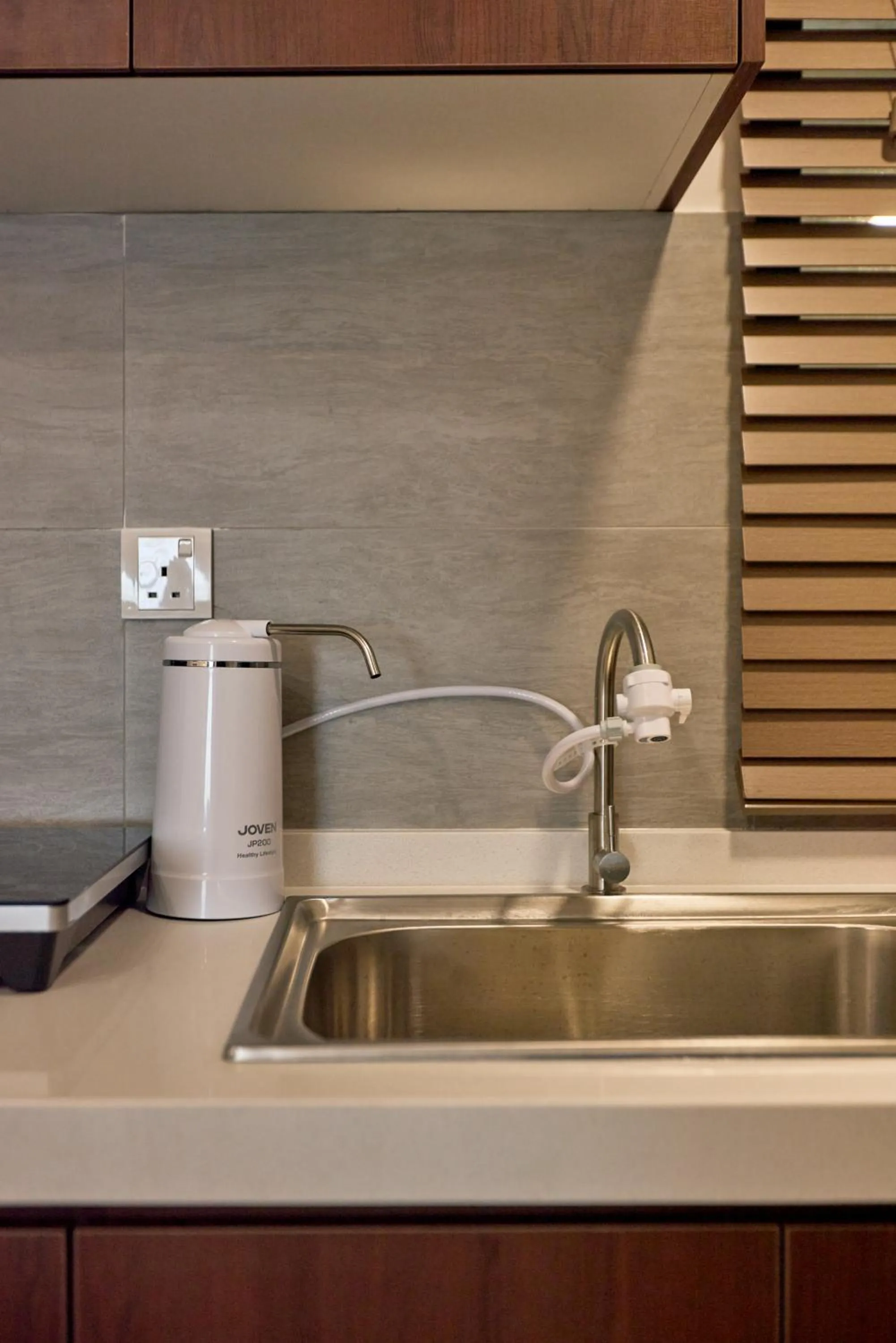 Kitchen or kitchenette in Sunsuria Forum SOHO & Residence Suites Setia Alam by MOKA