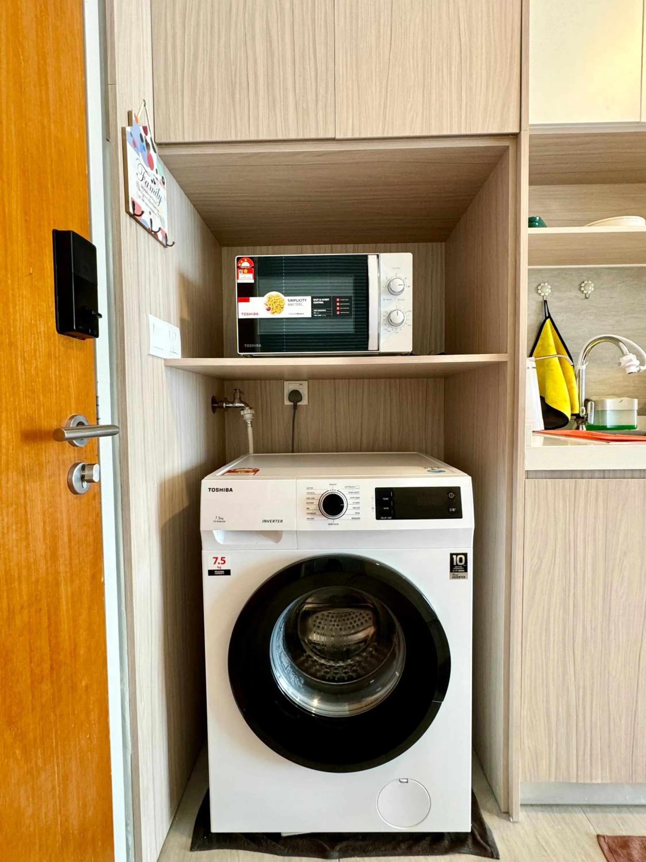 washing machine in Sunsuria Forum SOHO & Residence Suites Setia Alam by MOKA