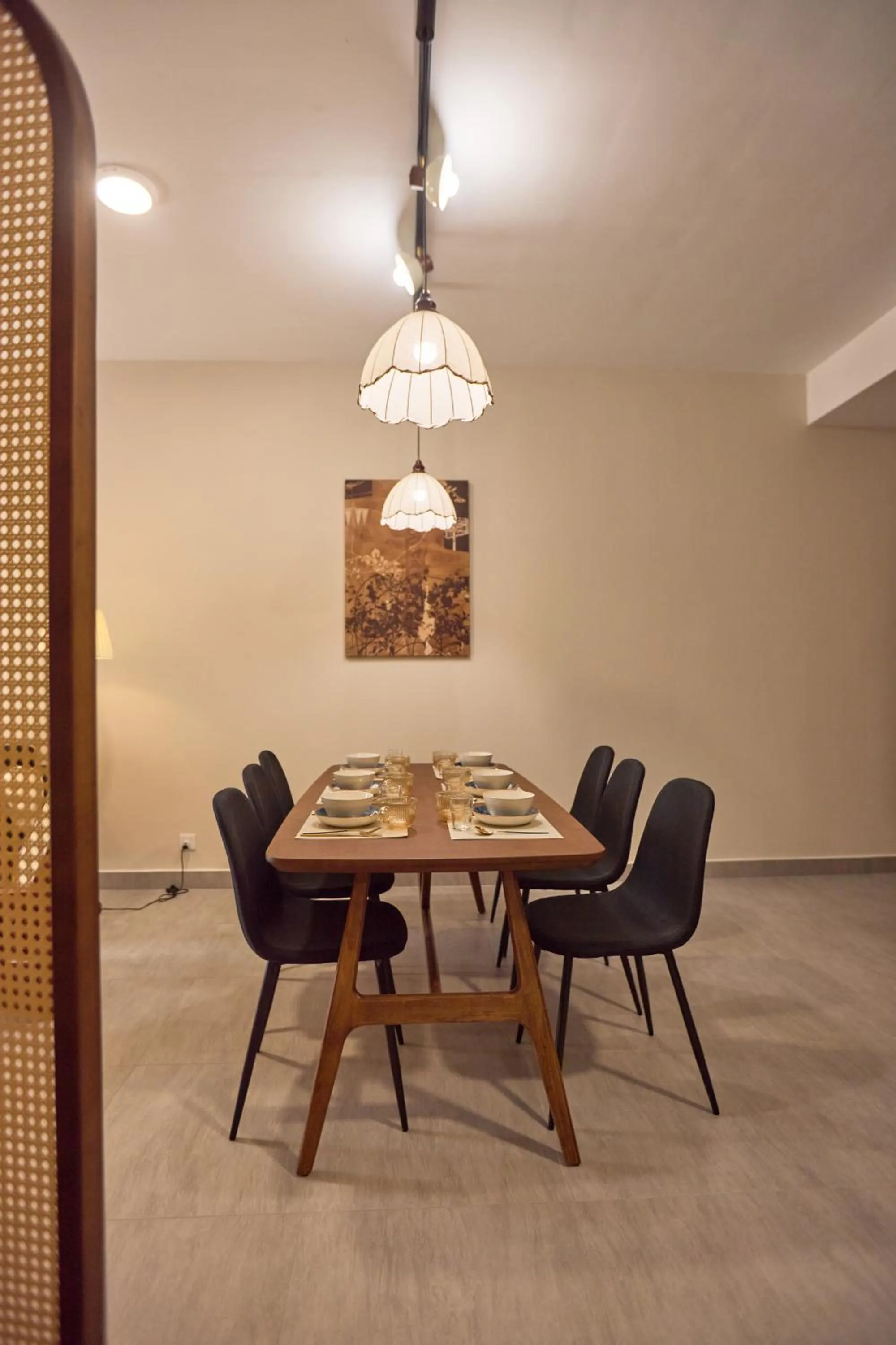 Dining area in Sunsuria Forum SOHO & Residence Suites Setia Alam by MOKA