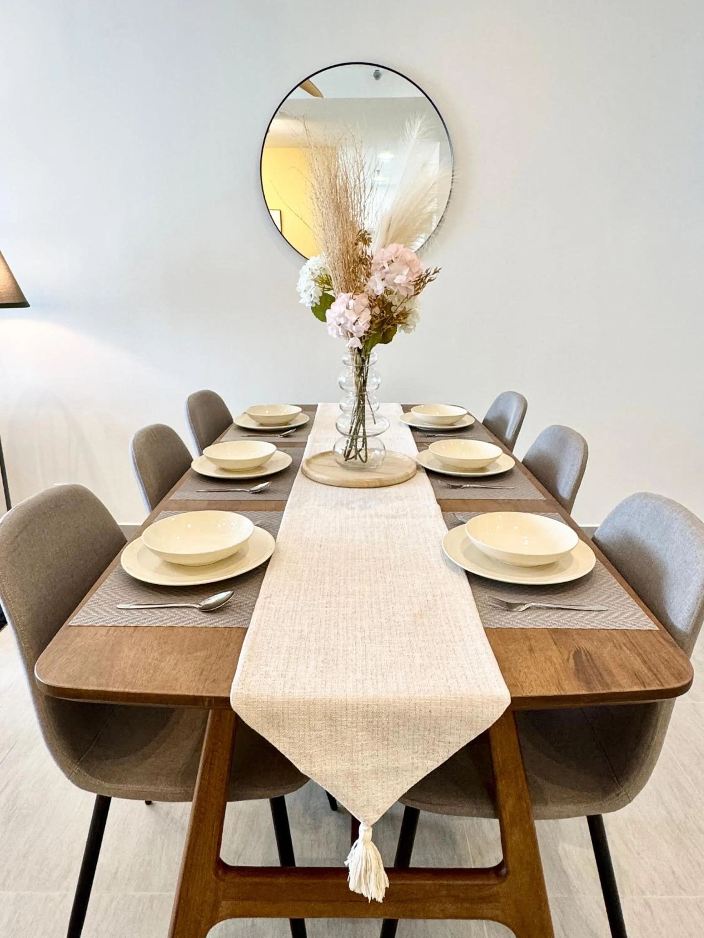 Dining area in Sunsuria Forum SOHO & Residence Suites Setia Alam by MOKA