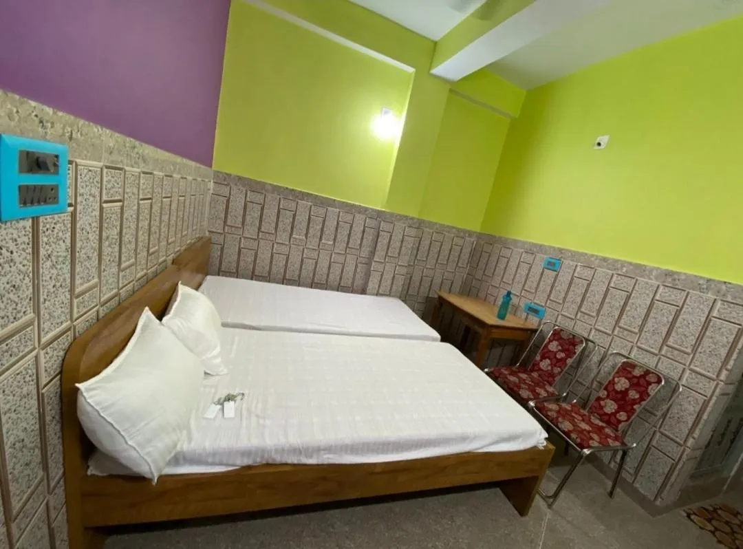 Bed in Hotel Bhagwat Palace