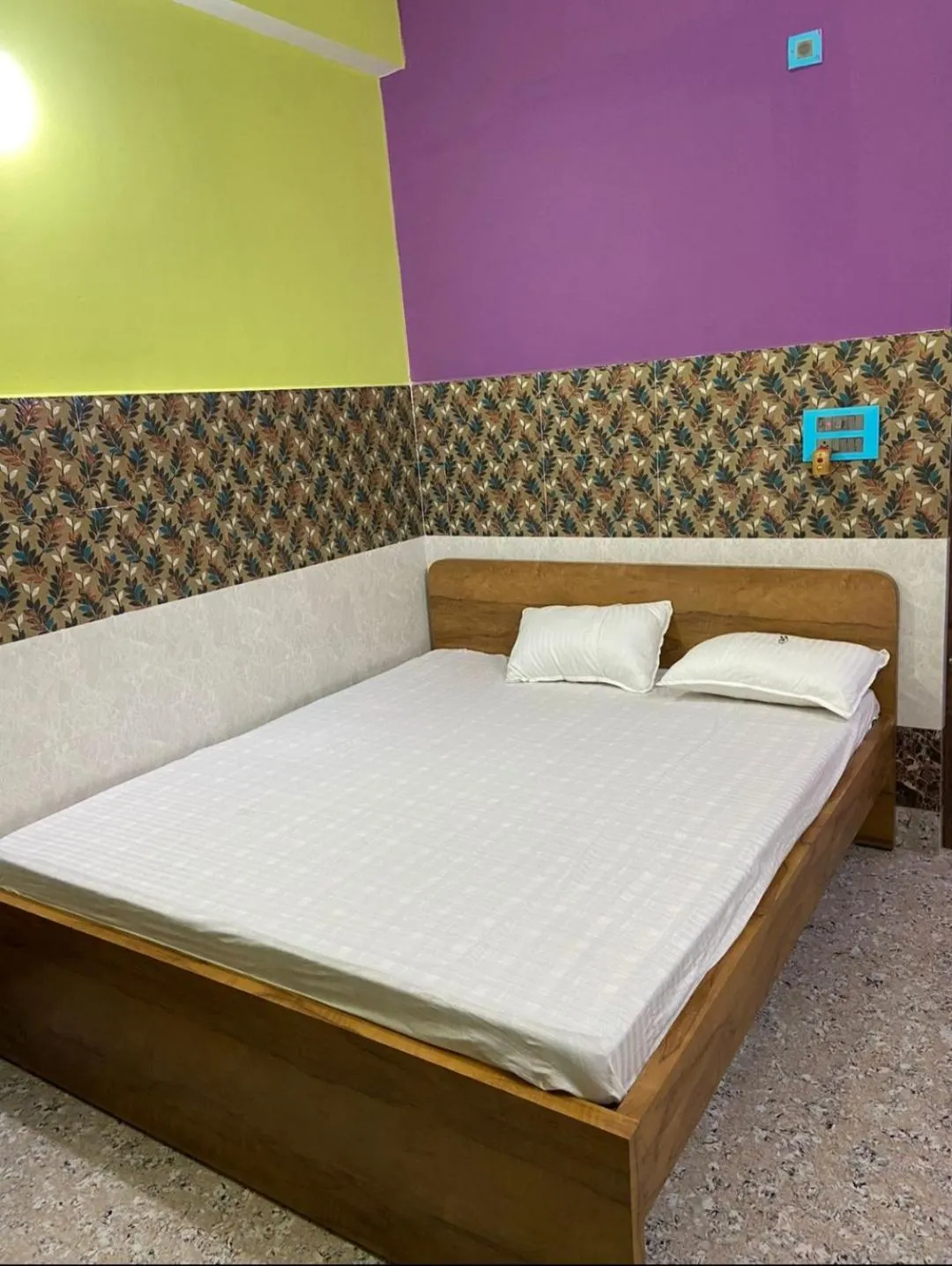 Bed in Hotel Bhagwat Palace