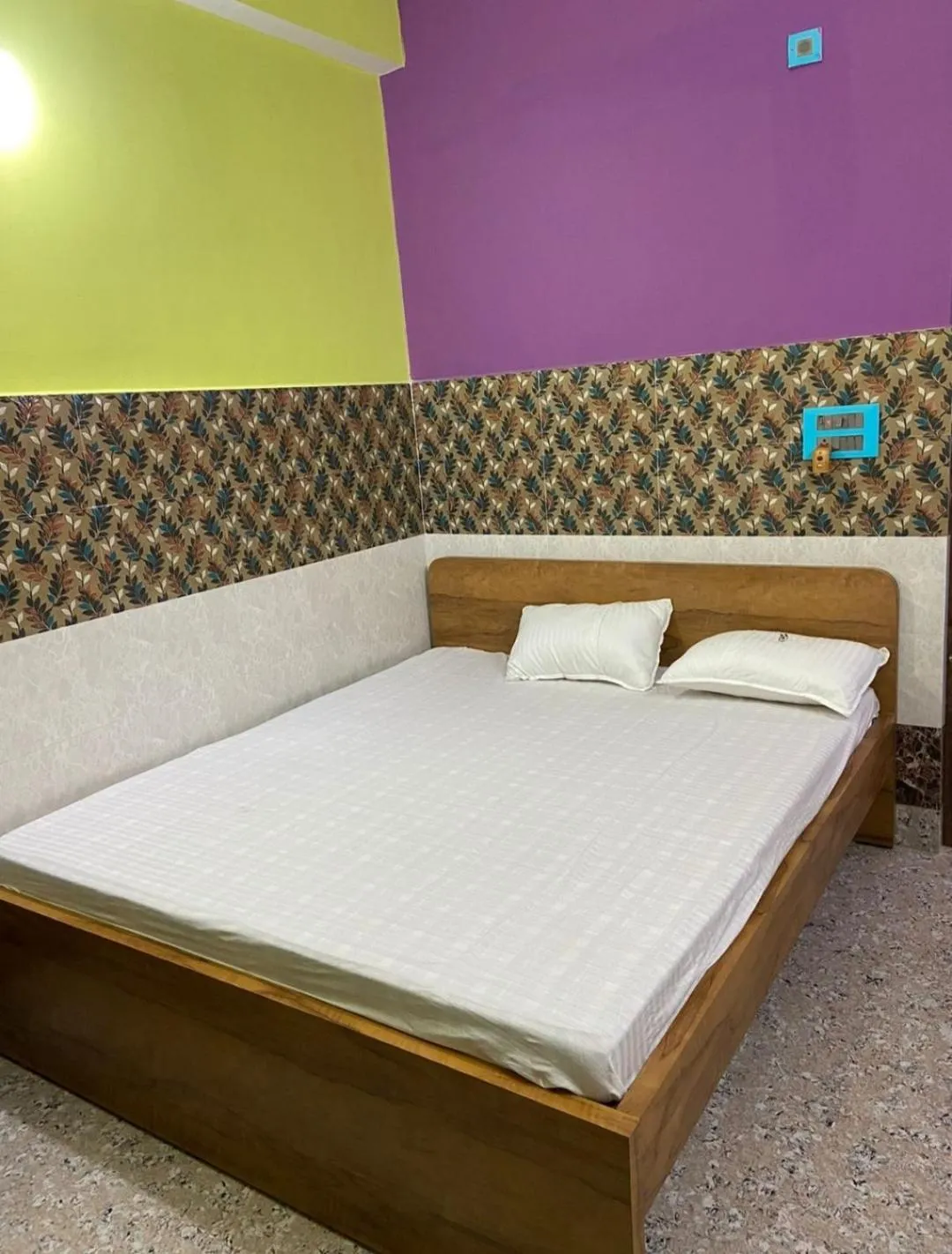 Bed in Hotel Bhagwat Palace