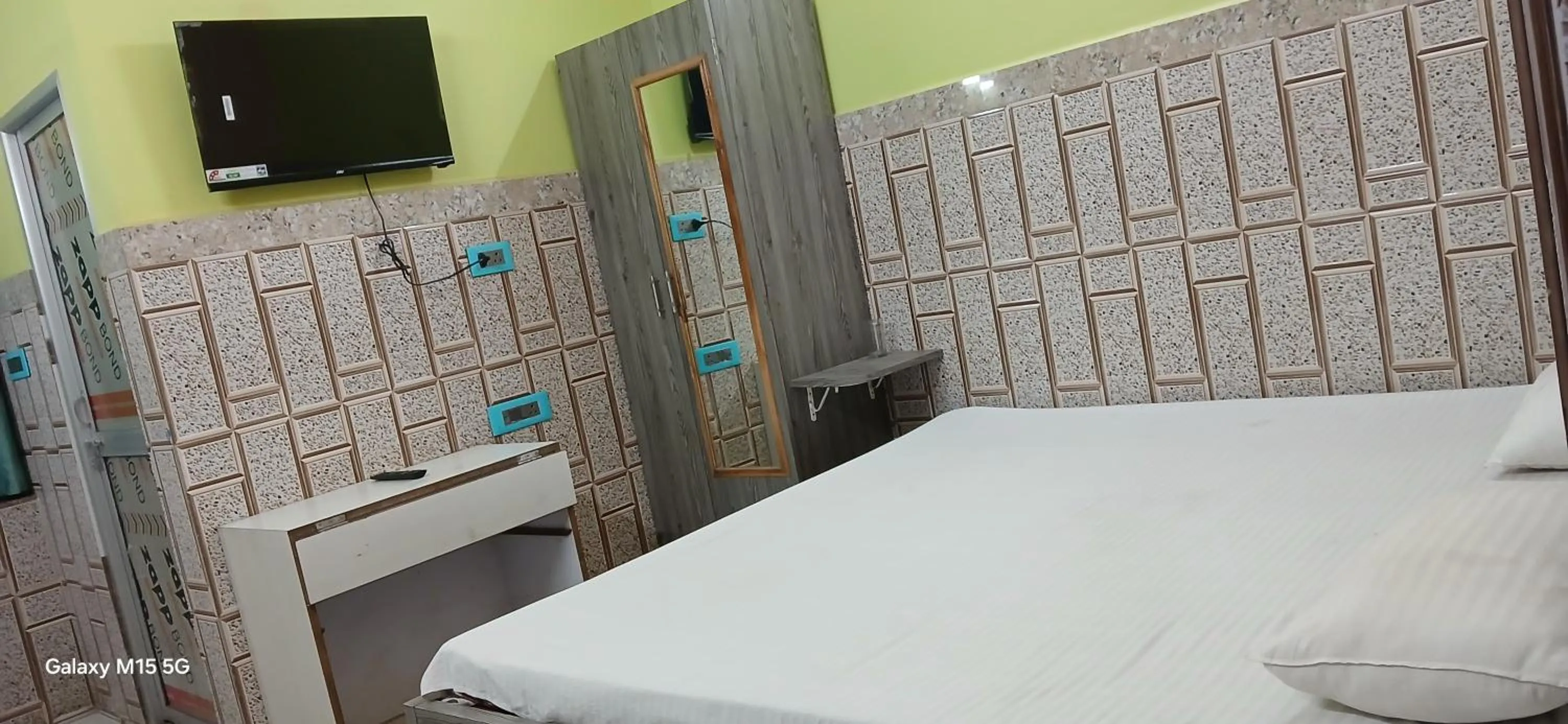 Bed in Hotel Bhagwat Palace