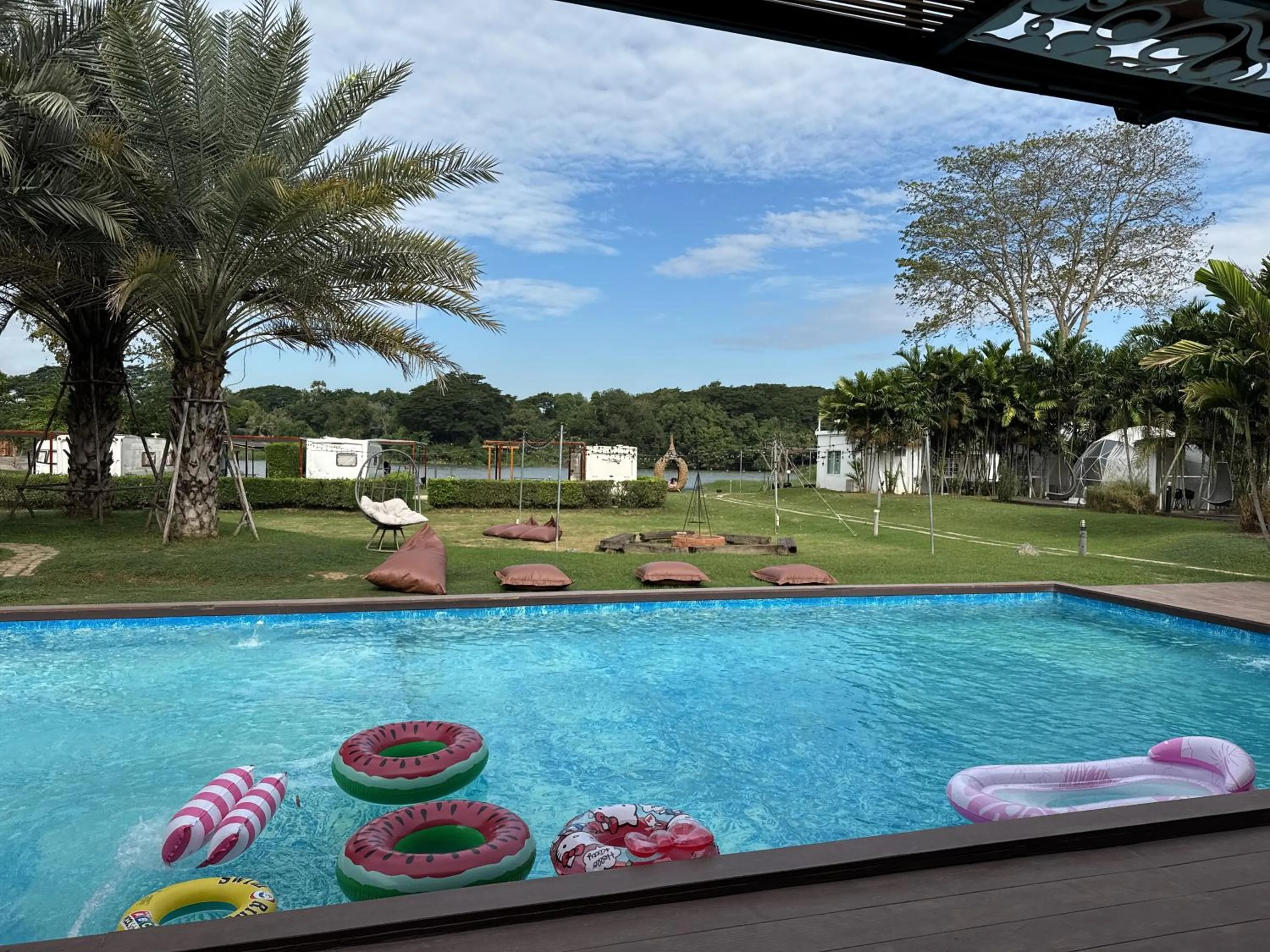 Swimming pool in The Campster Kanchanaburi