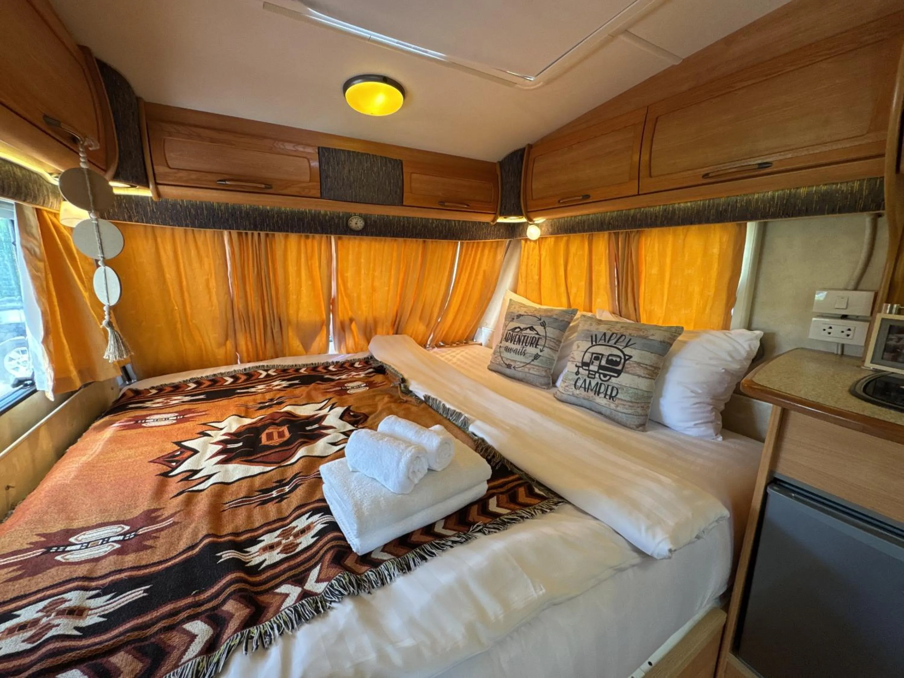 Bed in The Campster Kanchanaburi