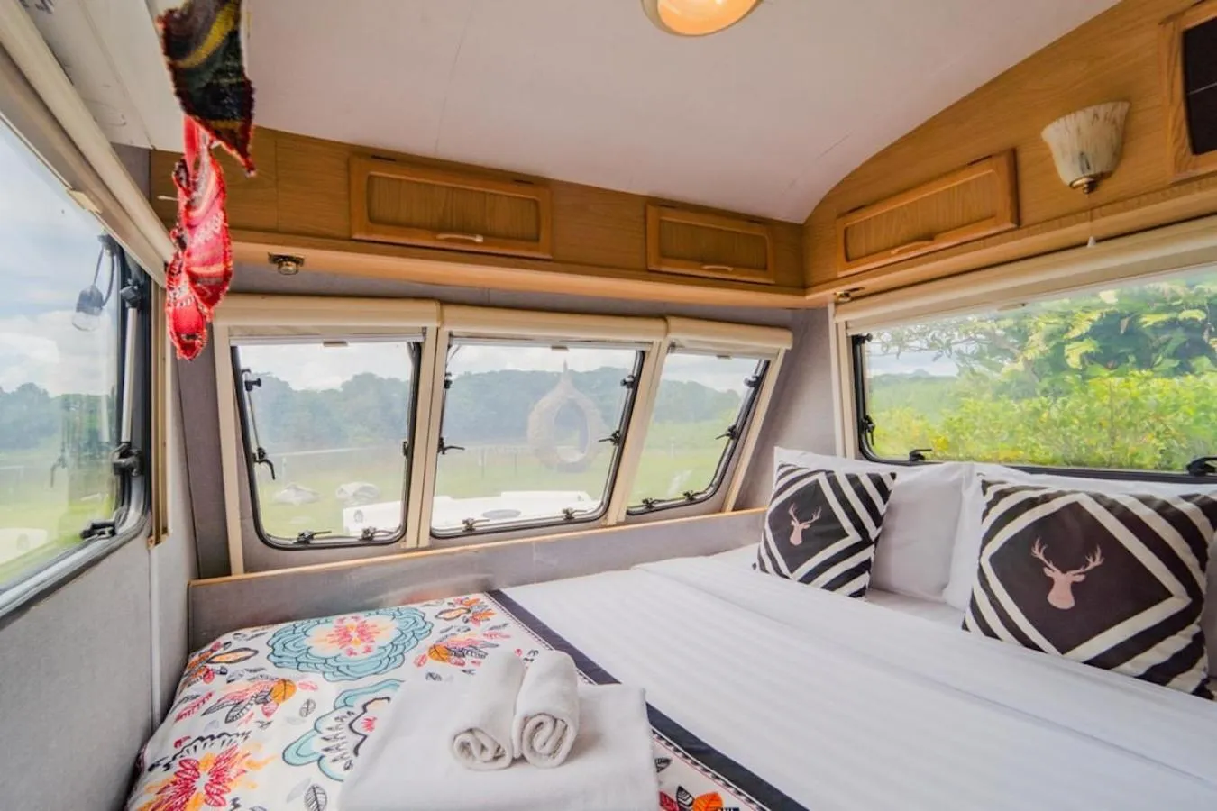 Bed in The Campster Kanchanaburi