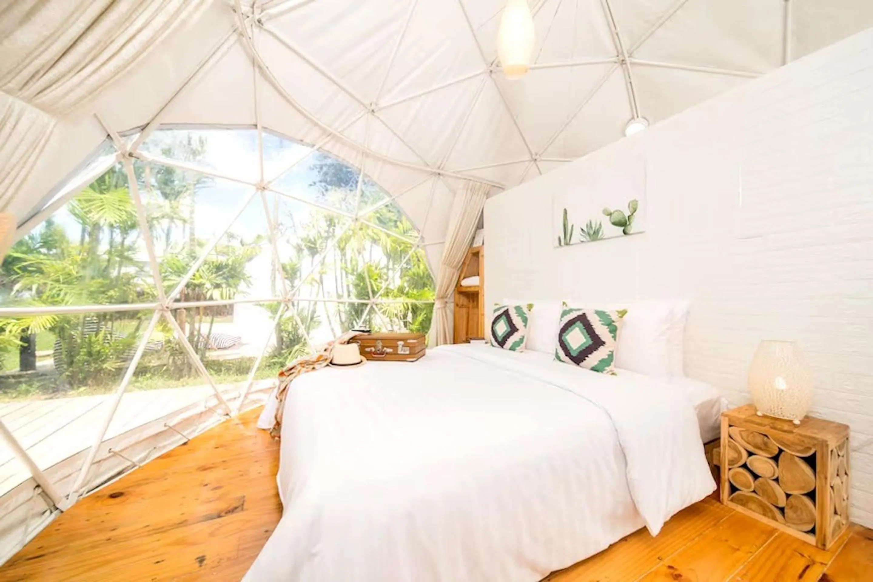 Bed in The Campster Kanchanaburi