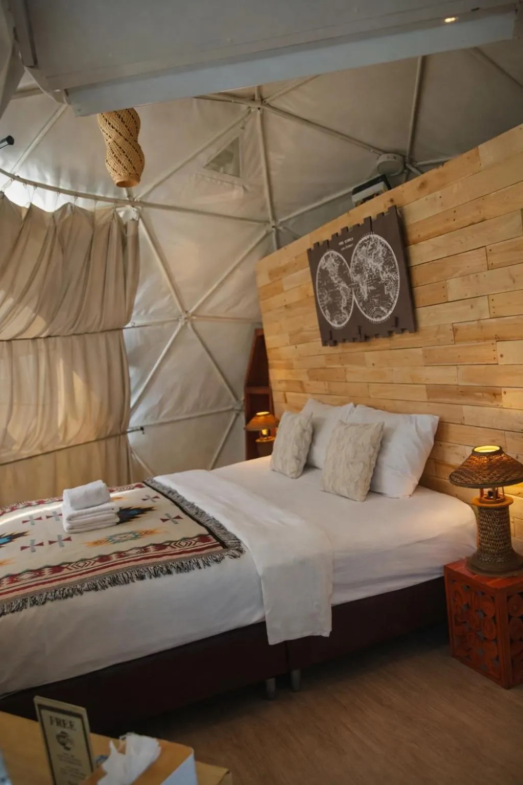 Bed in The Campster Kanchanaburi