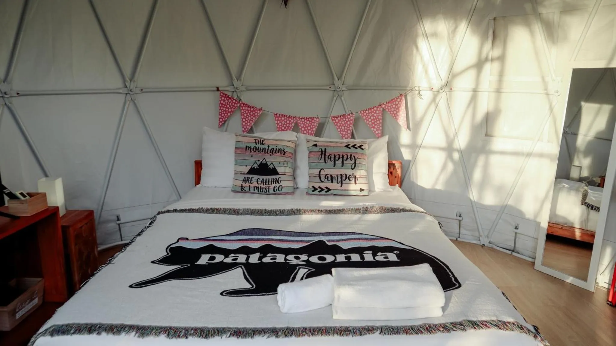 Bed in The Campster Kanchanaburi