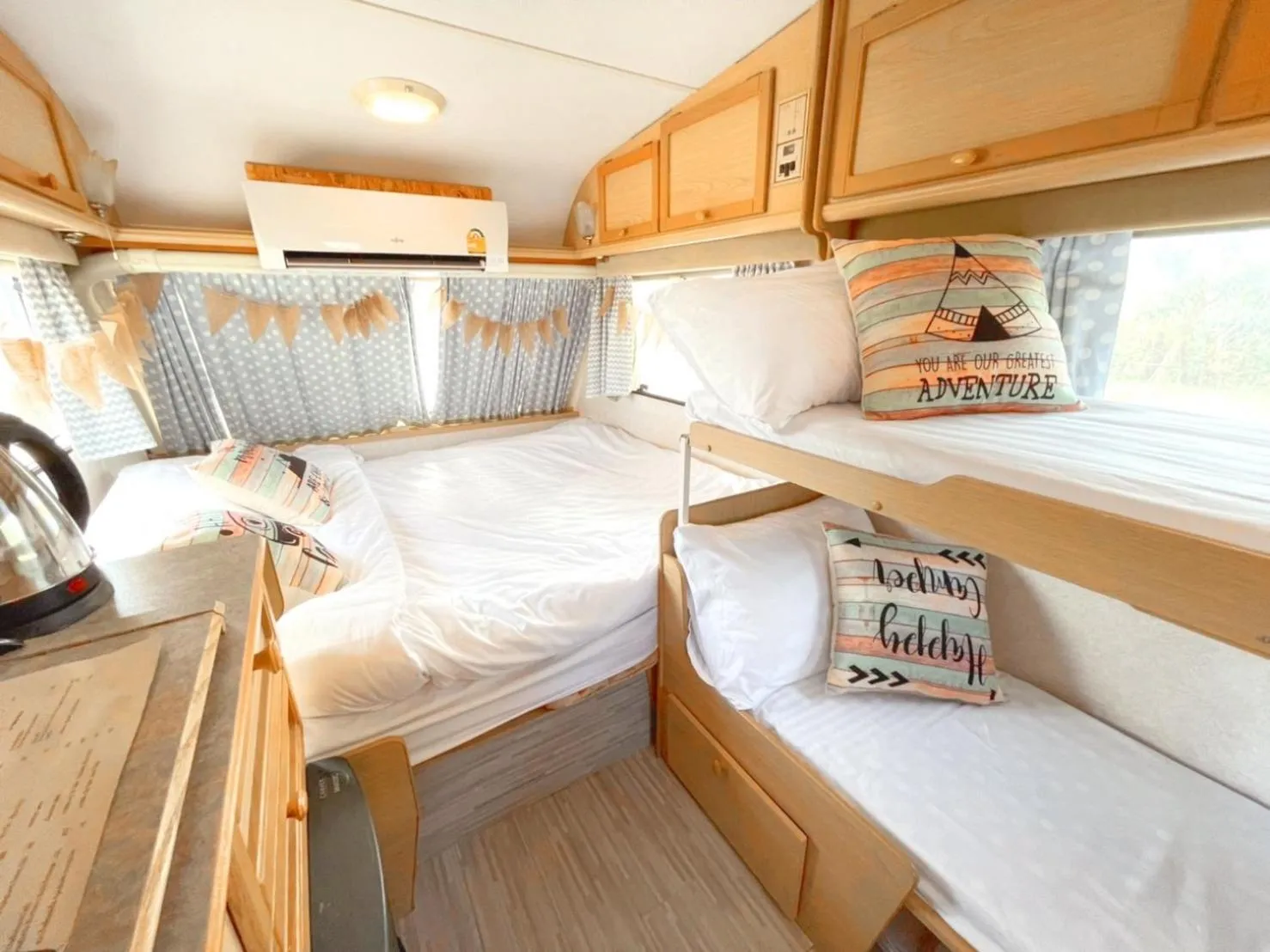 Bed in The Campster Kanchanaburi