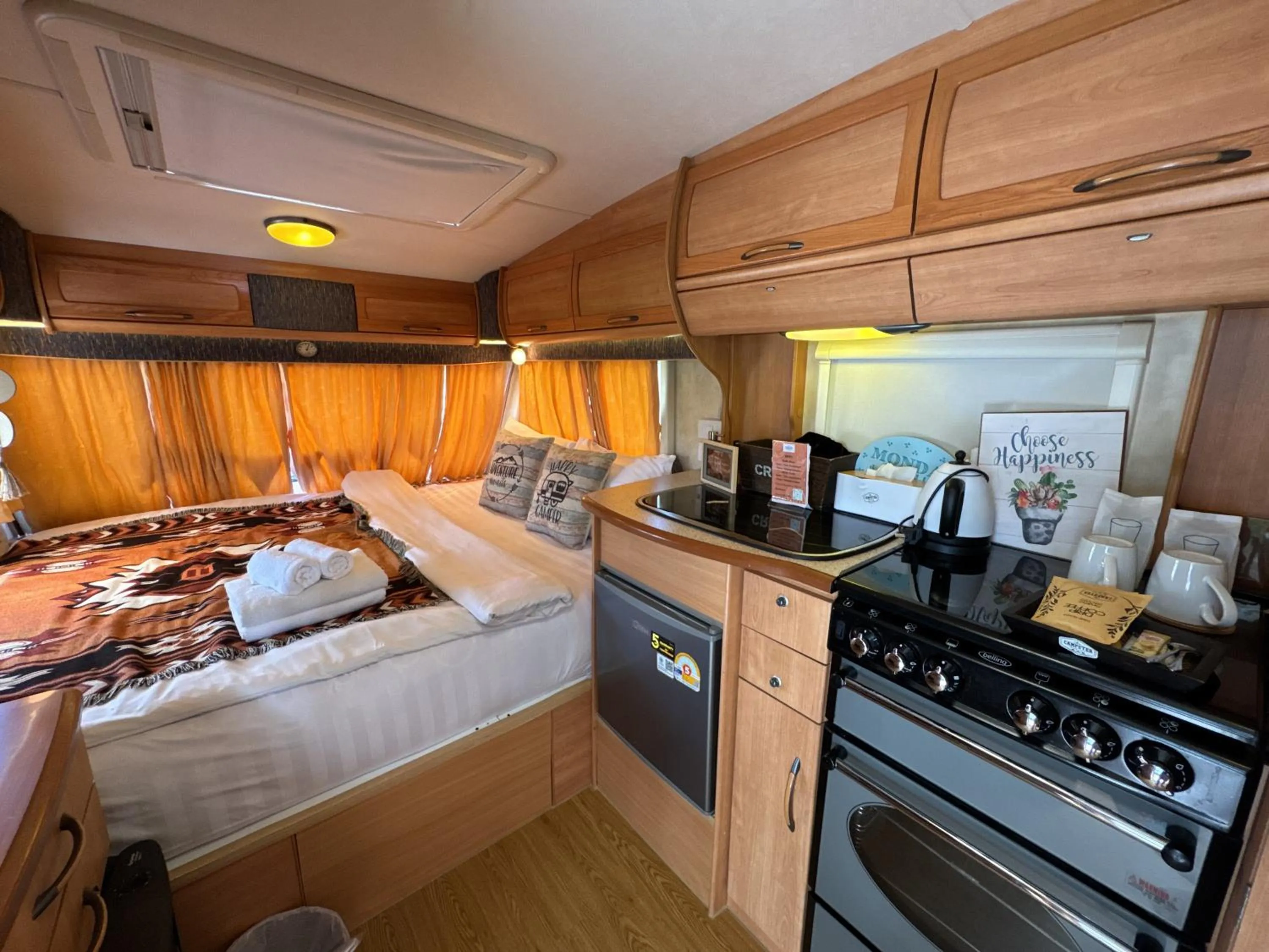 Bed in The Campster Kanchanaburi