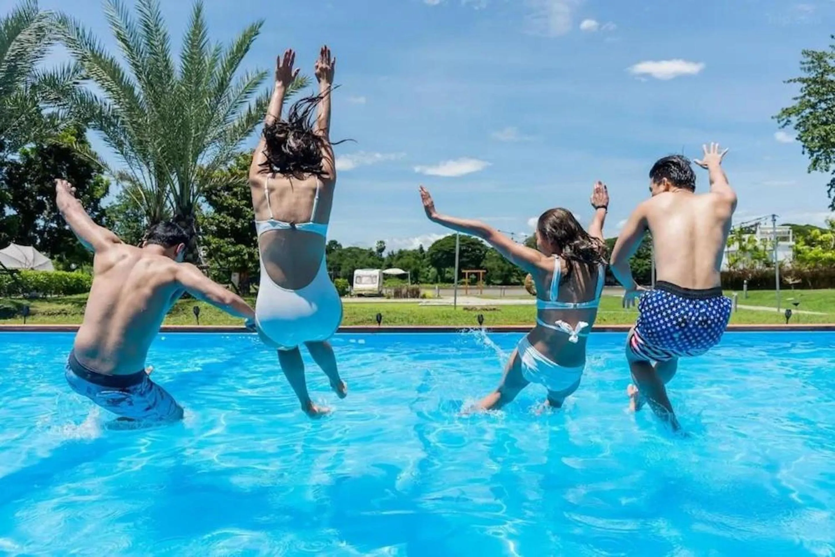 Swimming pool in The Campster Kanchanaburi