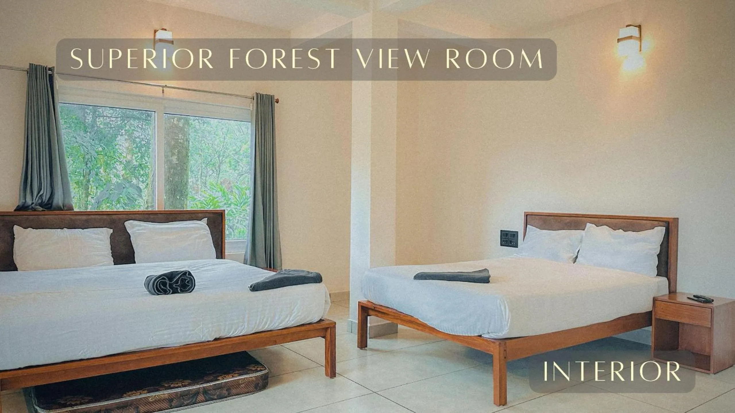 Bed in Forestscape Resort Munnar