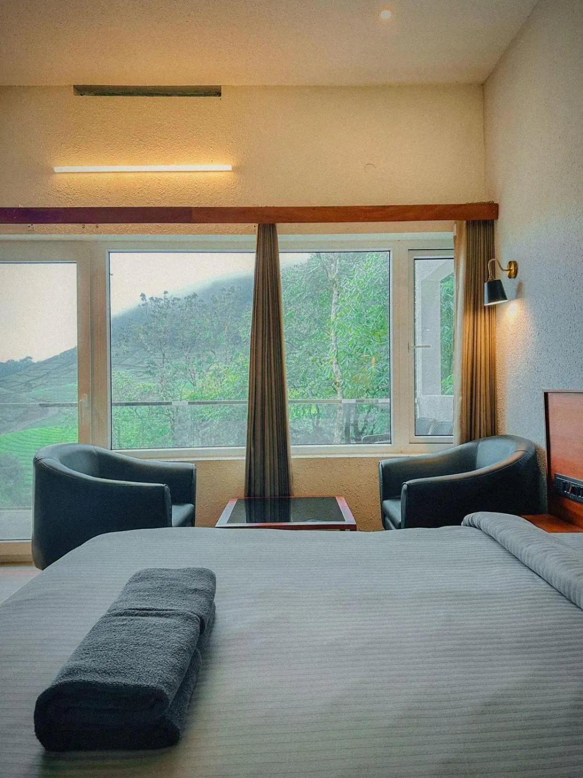 Bed in Forestscape Resort Munnar