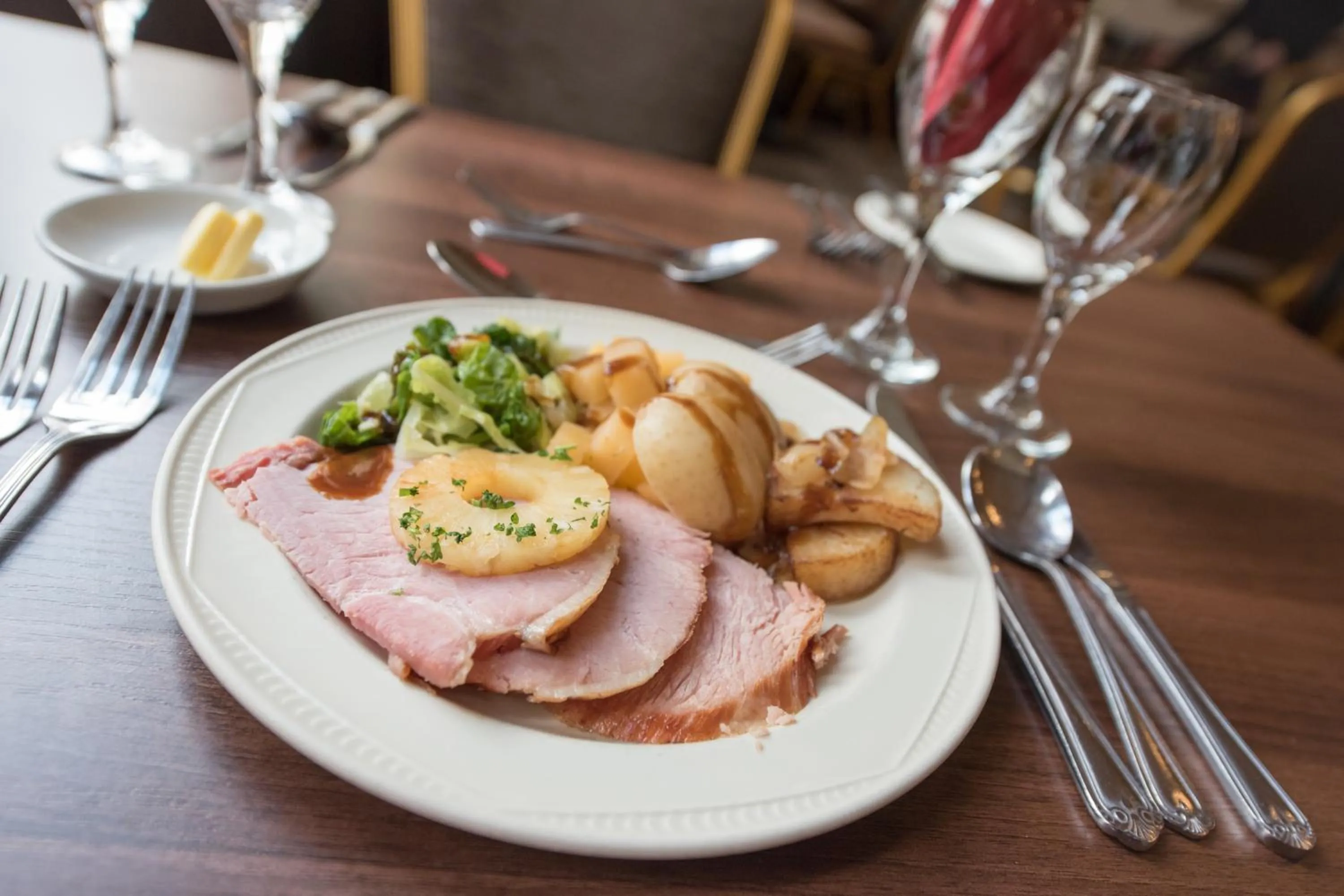 Food close-up in Salutation Hotel