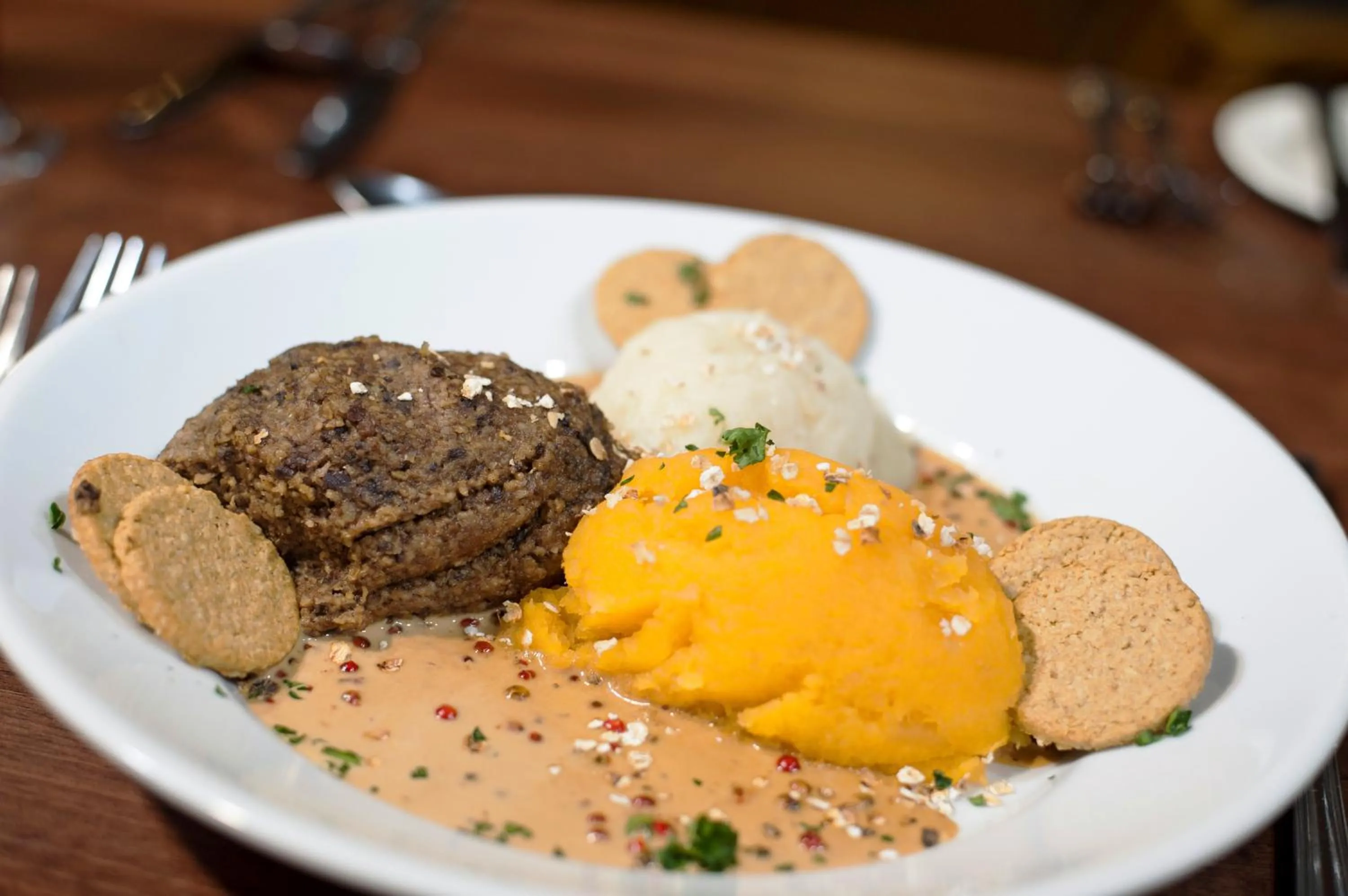 Food close-up in Salutation Hotel