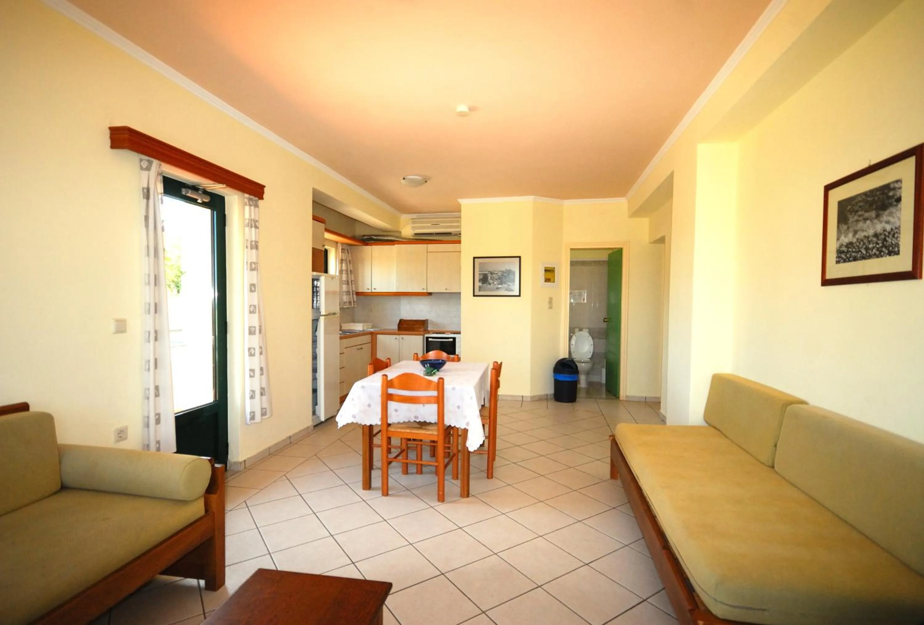 Seating area in Aloni Suites