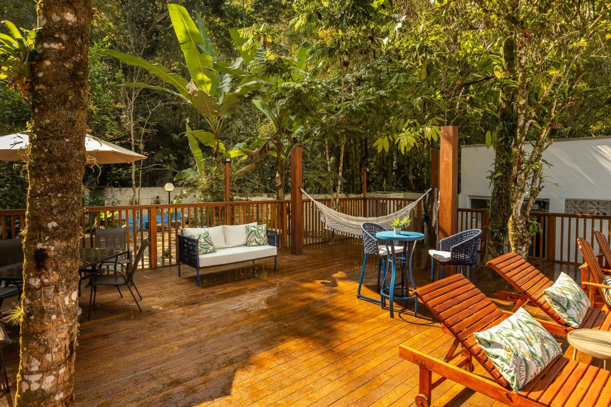Seating area in Pousada Paraíso Almada