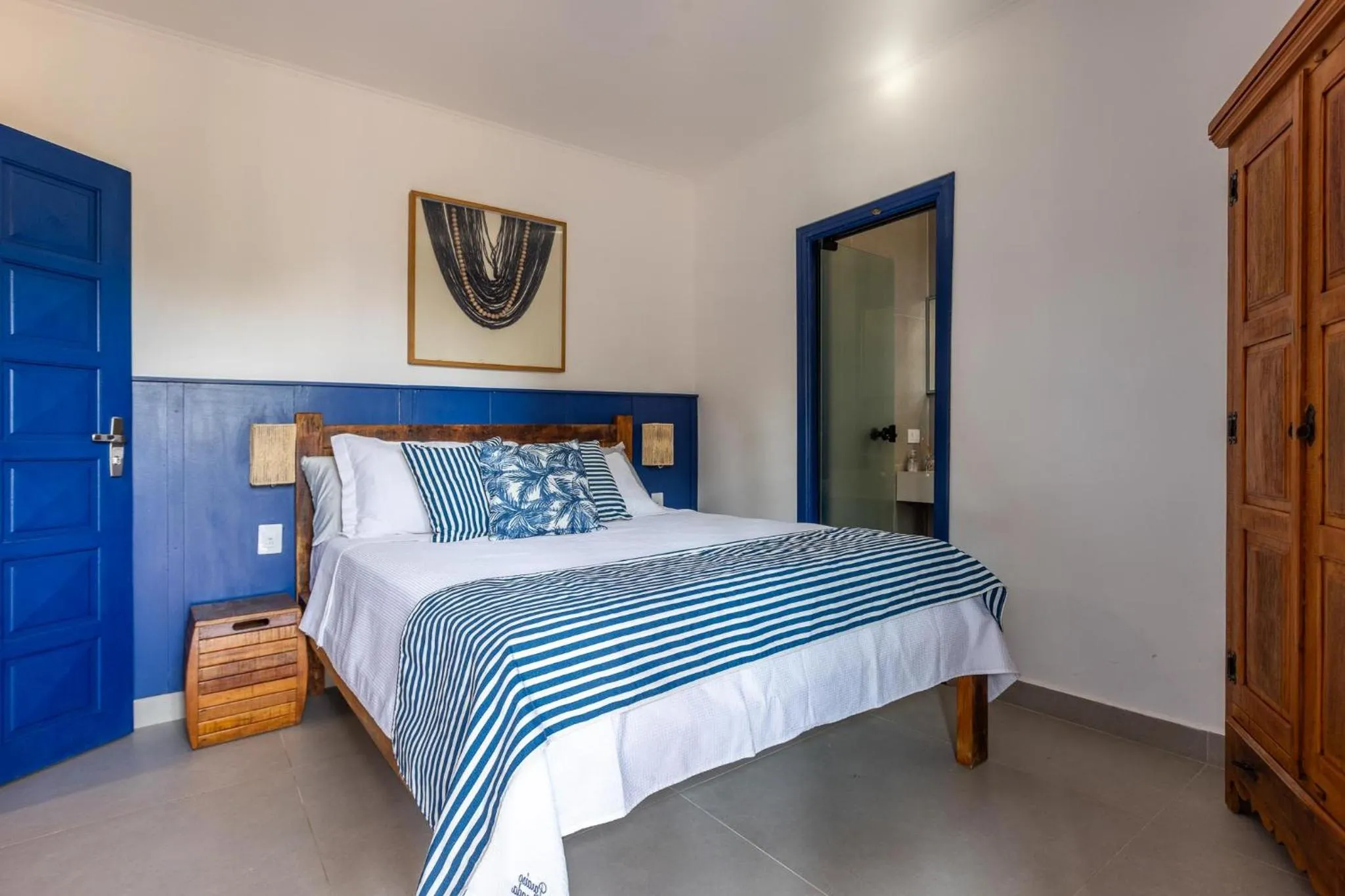 Bed in Pousada Paraíso Almada