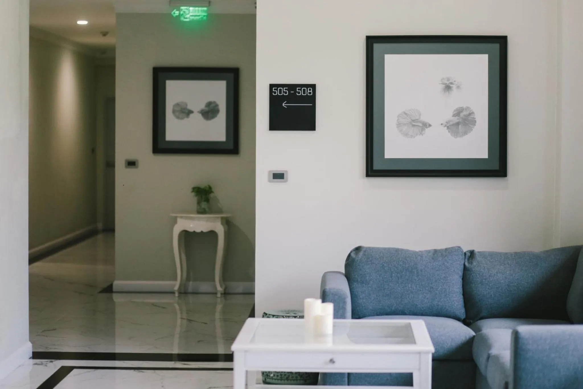 Seating area in The Residences at C&C