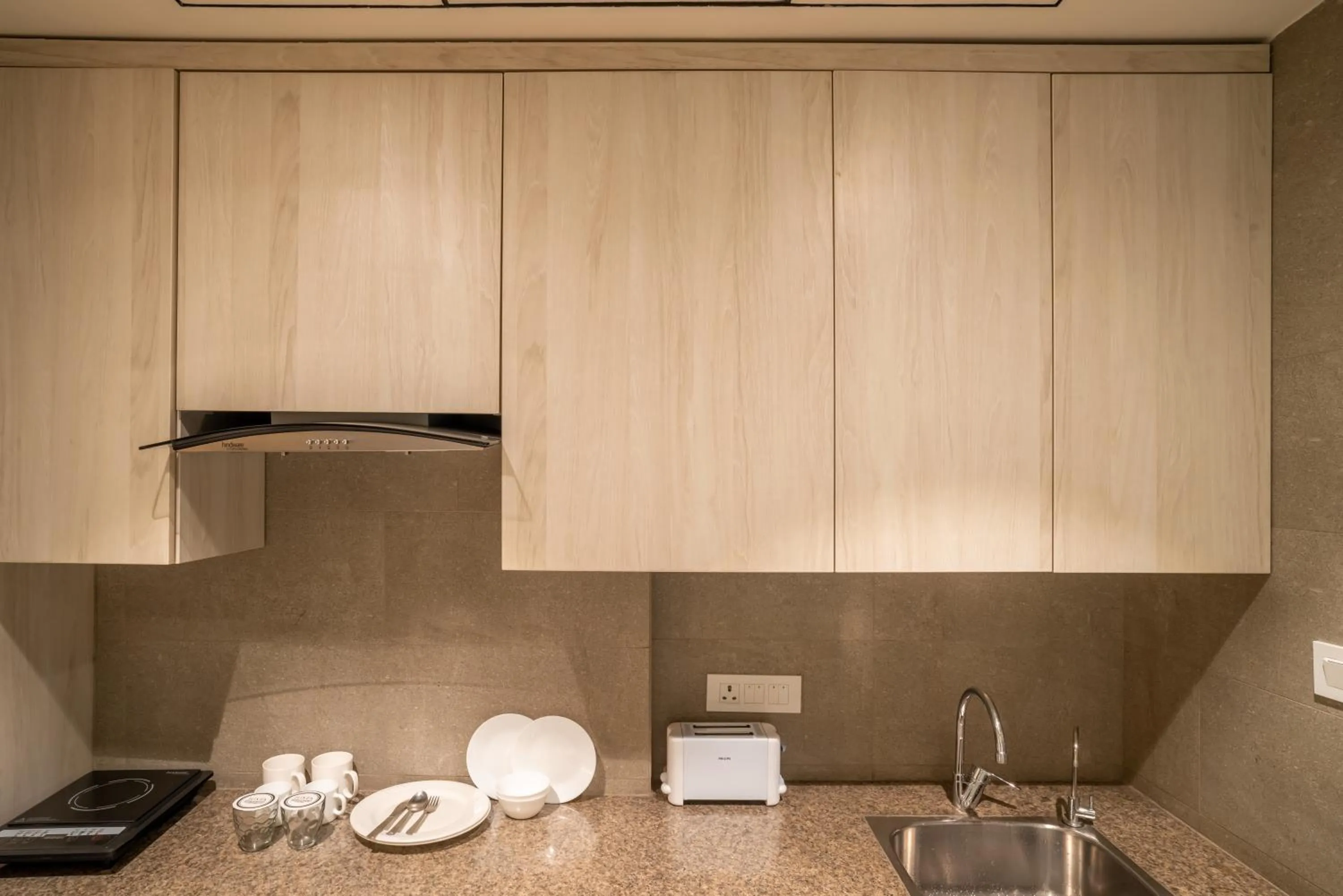 Kitchen or kitchenette in jüSTa Residences - AIPL Joy Street, Gurgaon