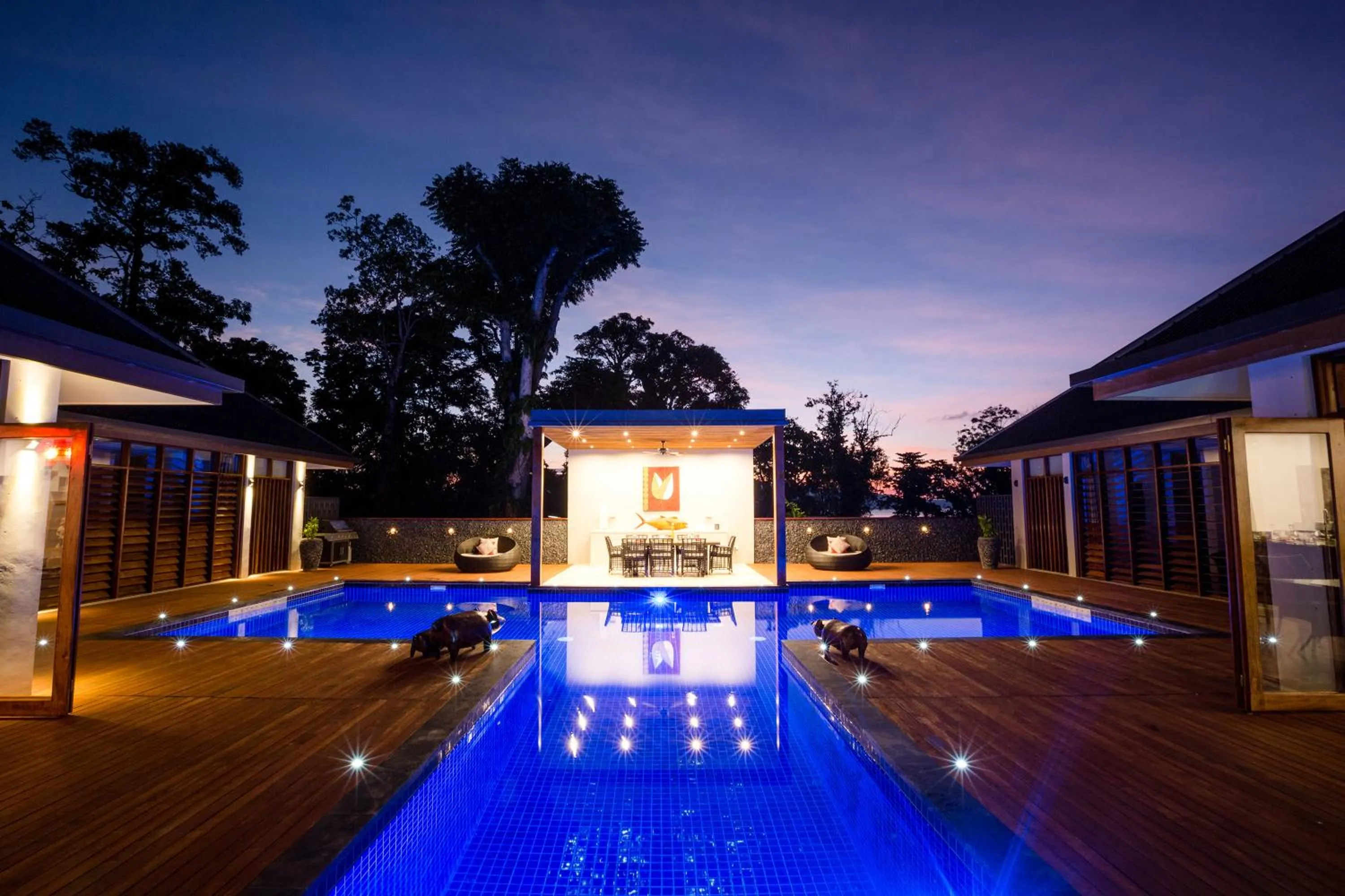 Swimming pool in Trees and Fishes Private Retreat