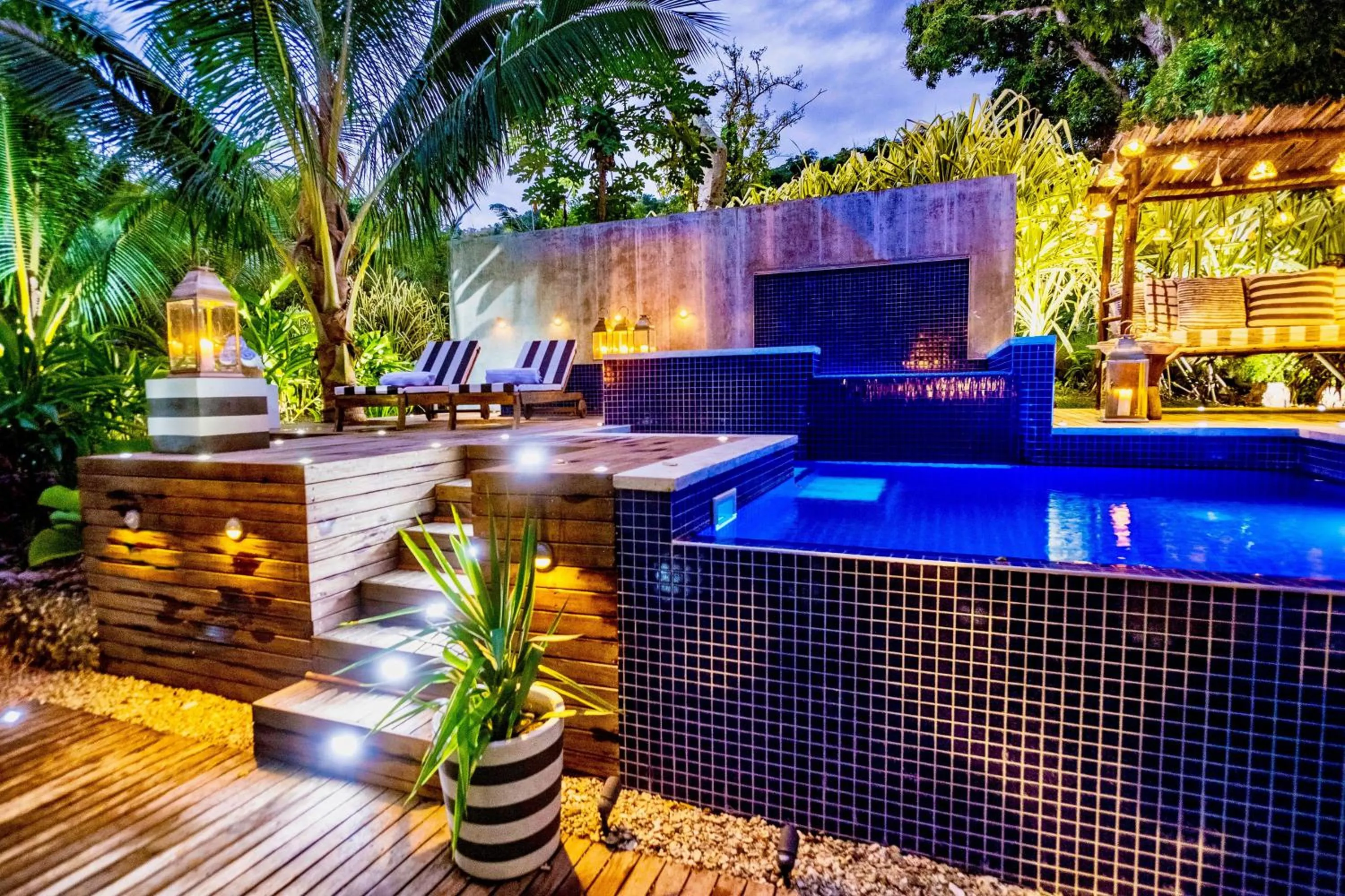 Pool view in Trees and Fishes Private Retreat