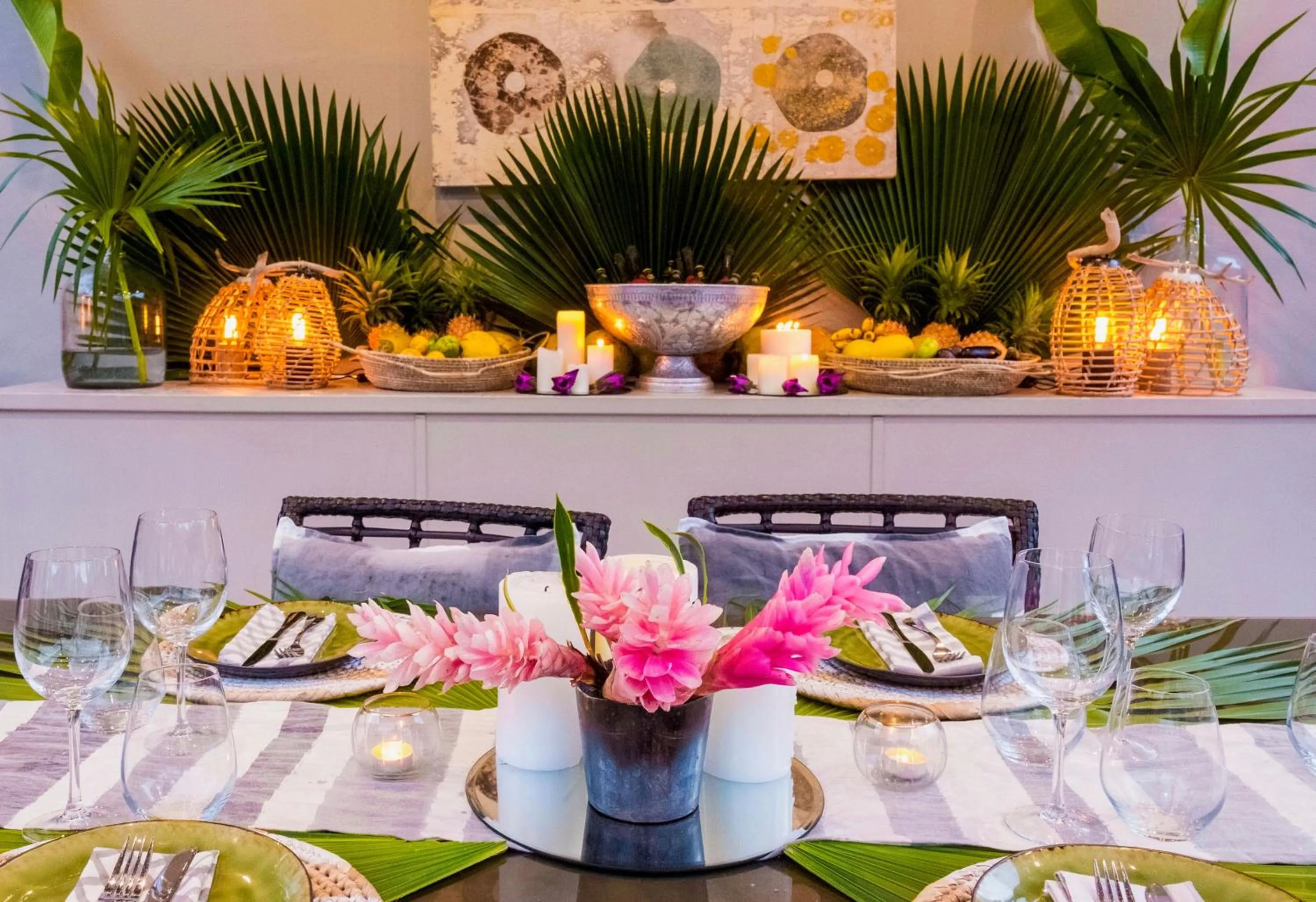 Food and drinks in Trees and Fishes Private Retreat