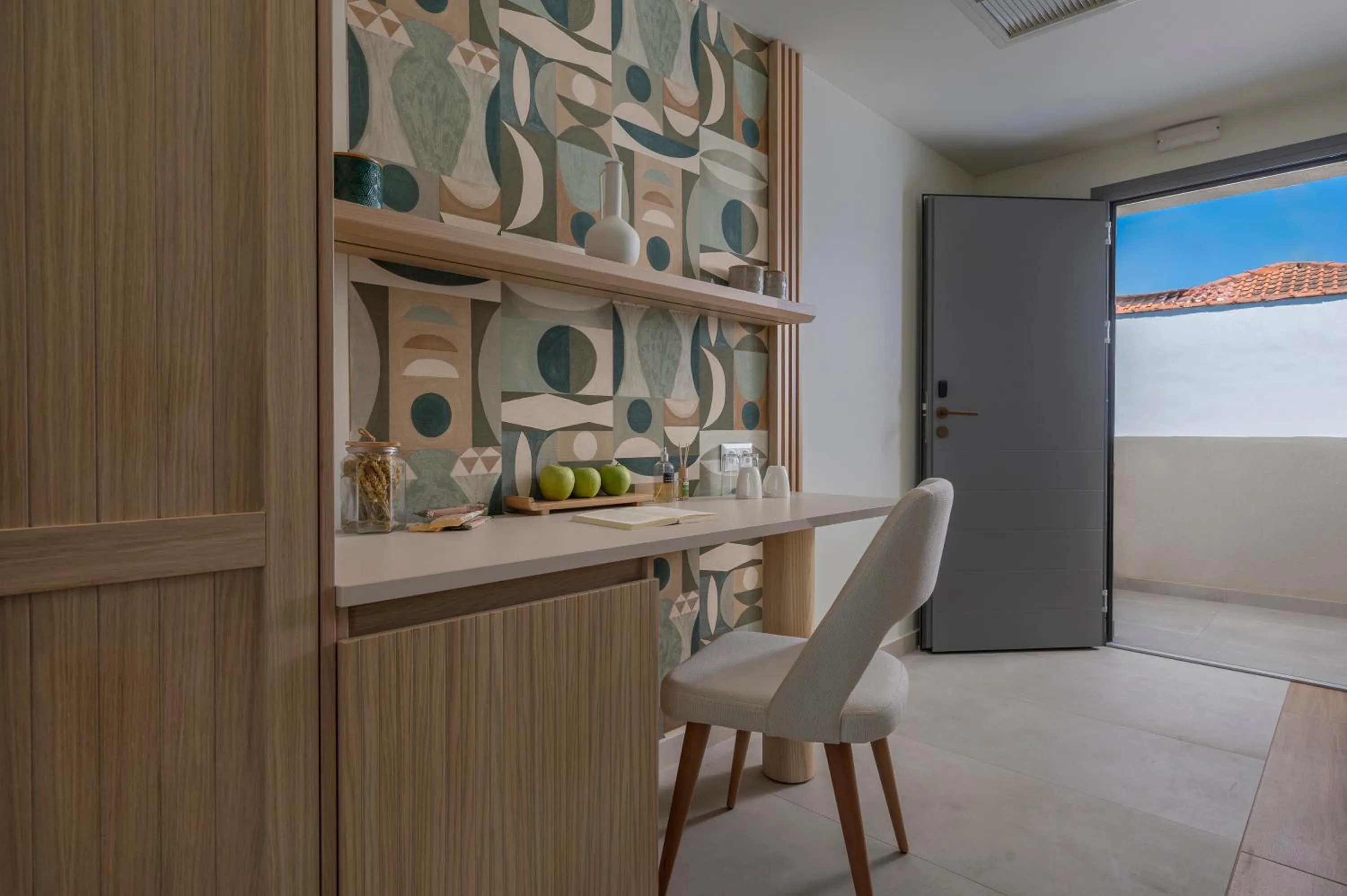 Seating area in Sandy Seaside Suites