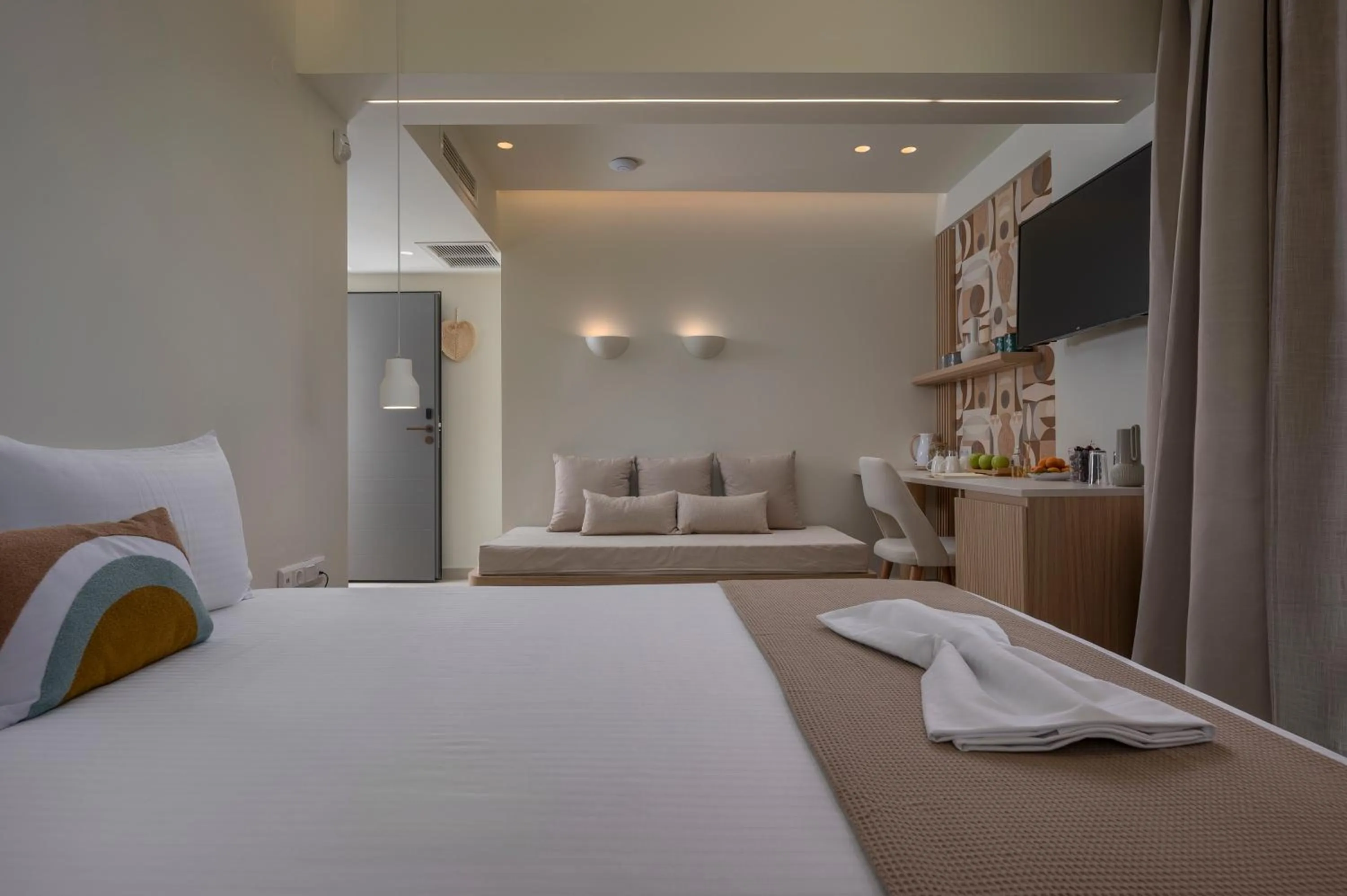 Bed in Sandy Seaside Suites