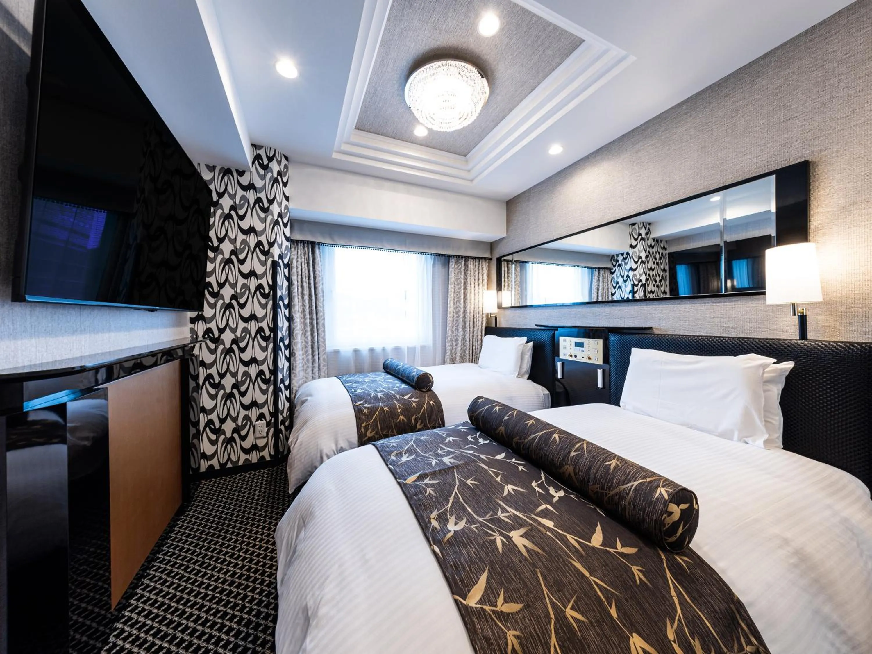 Photo of the whole room, Bed in APA Hotel Hiroshima Ekimae Shinkansenguchi