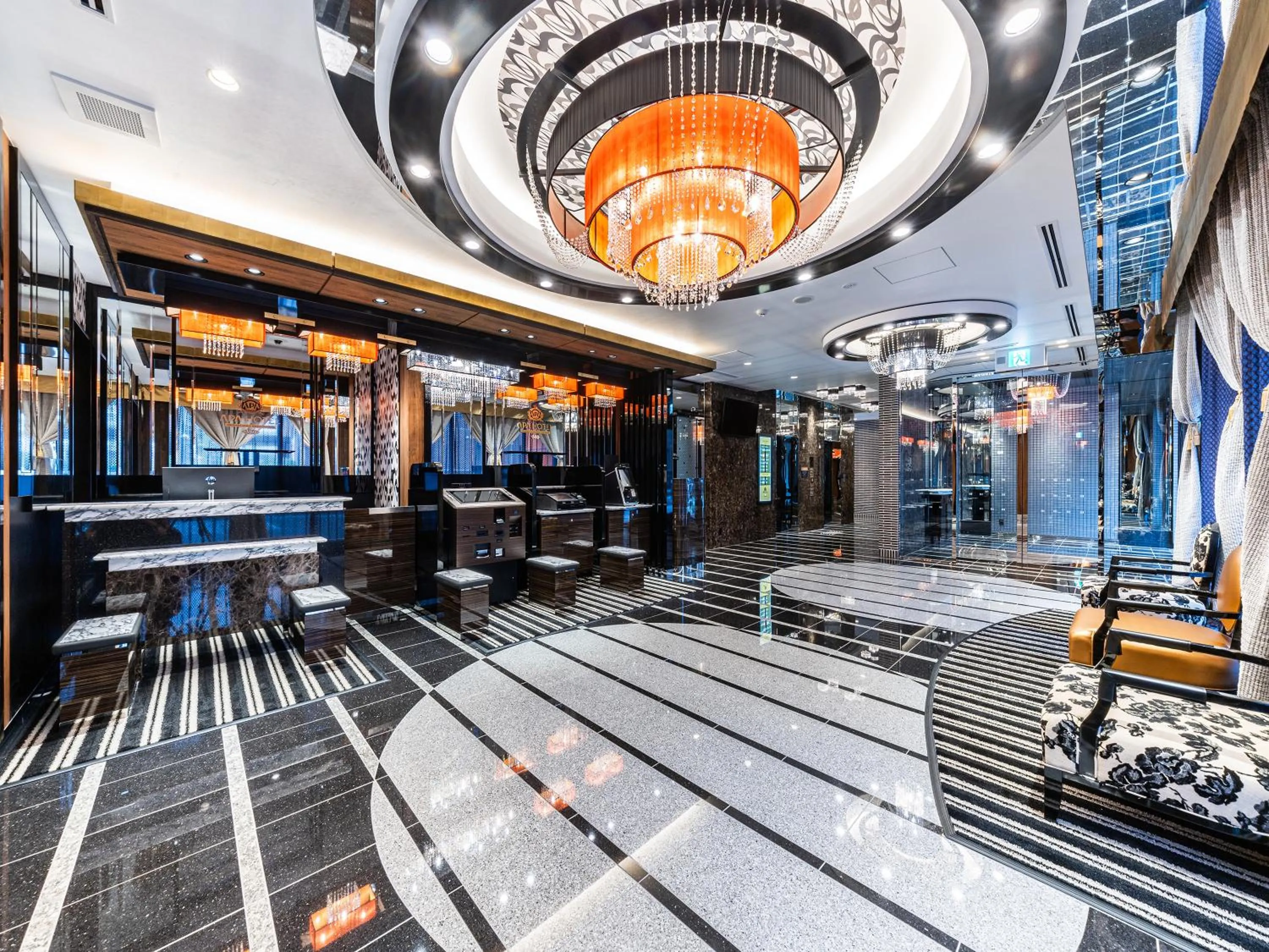 Lobby or reception in APA Hotel Hiroshima Ekimae Shinkansenguchi