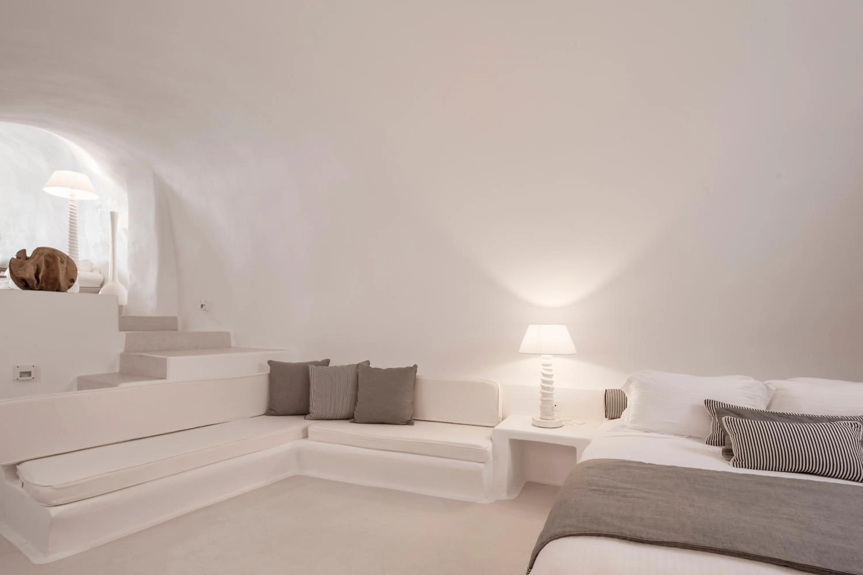 Seating area in Katikies Chromata Santorini - The Leading Hotels of the World