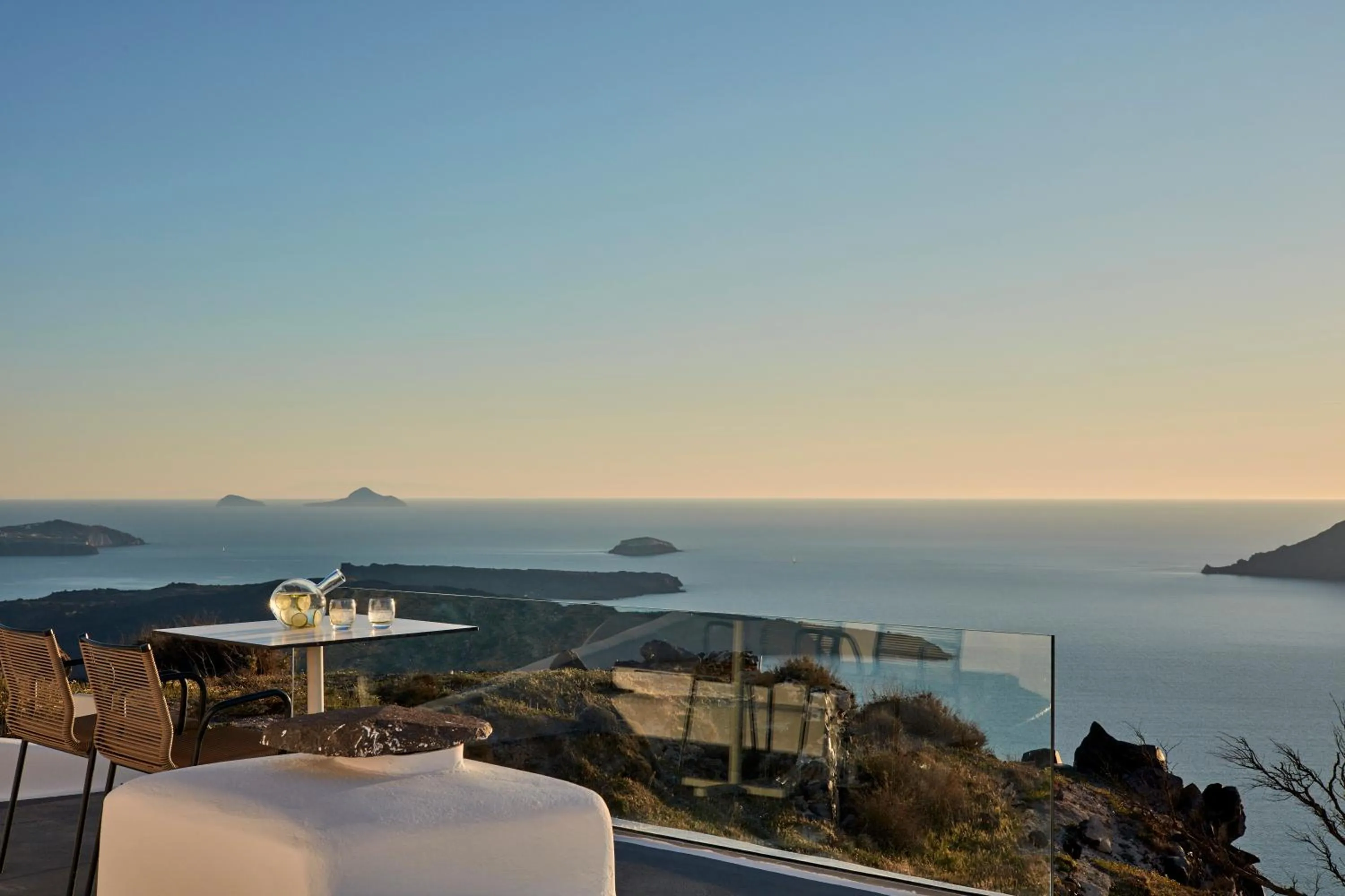Balcony/Terrace in Katikies Chromata Santorini - The Leading Hotels of the World