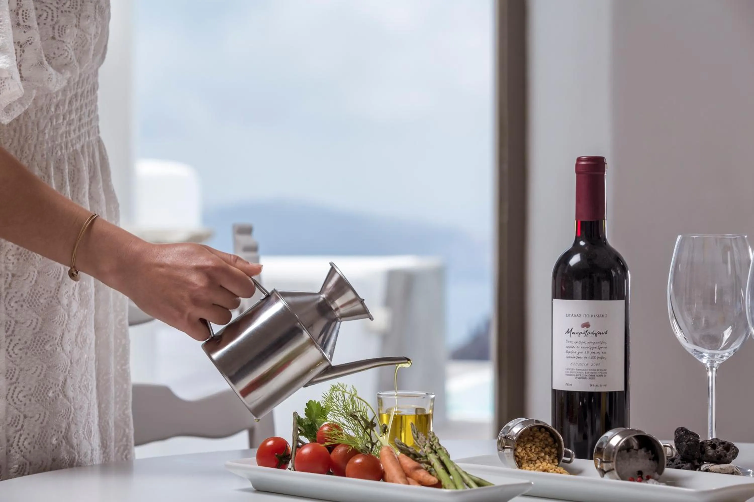 Food close-up in Katikies Chromata Santorini - The Leading Hotels of the World