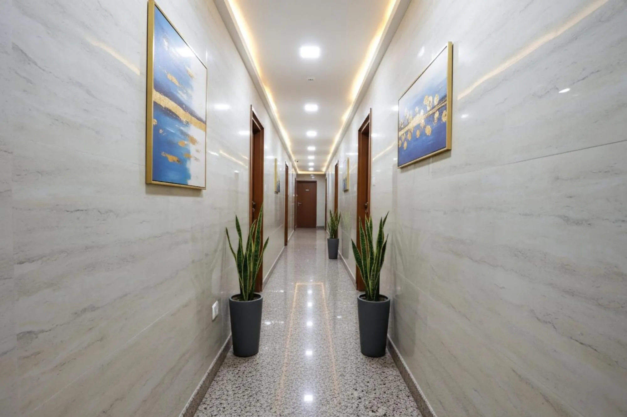 Lobby or reception in Via Sathya Comforts