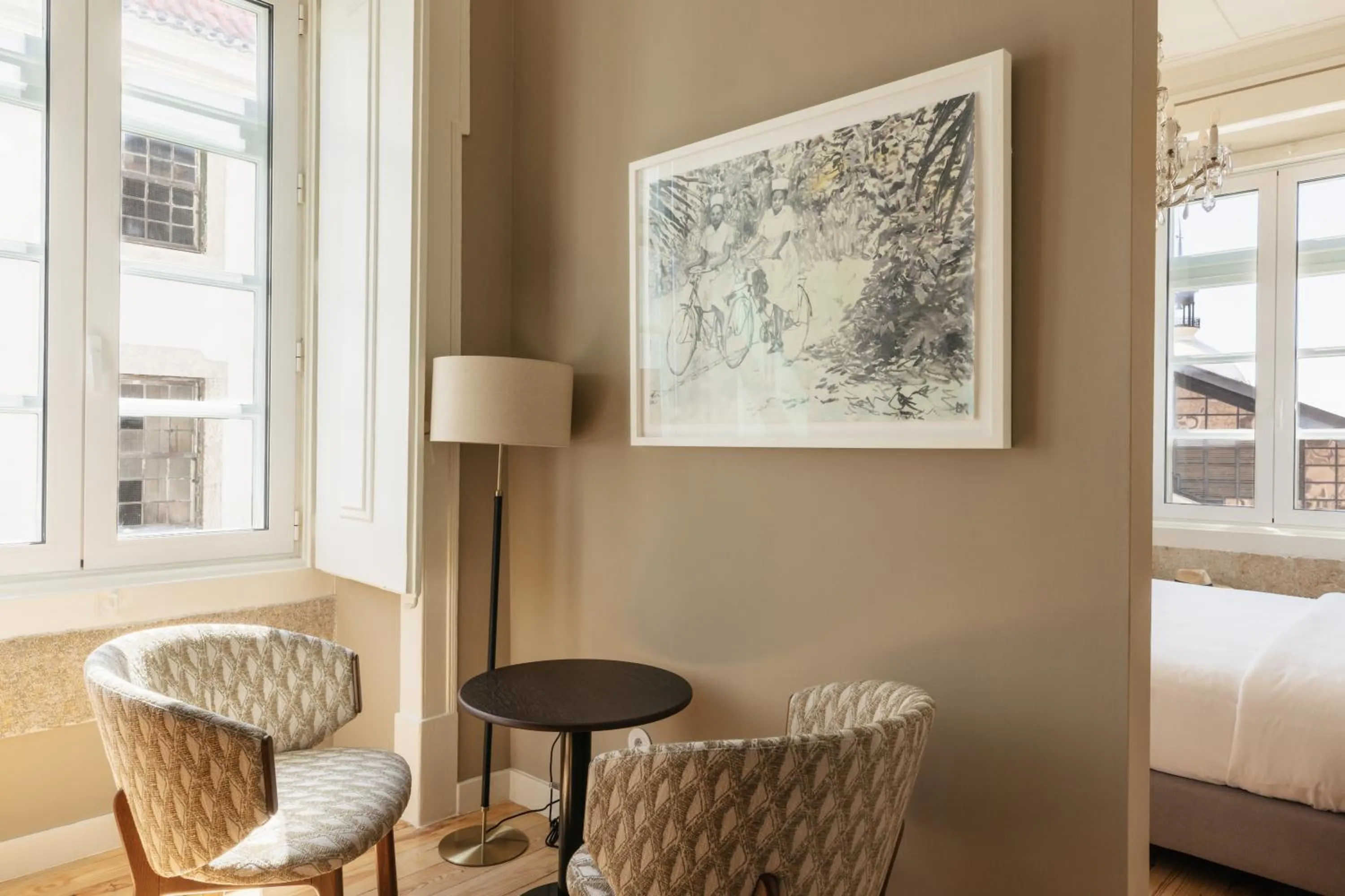 Bedroom, Bed in Dare Lisbon River