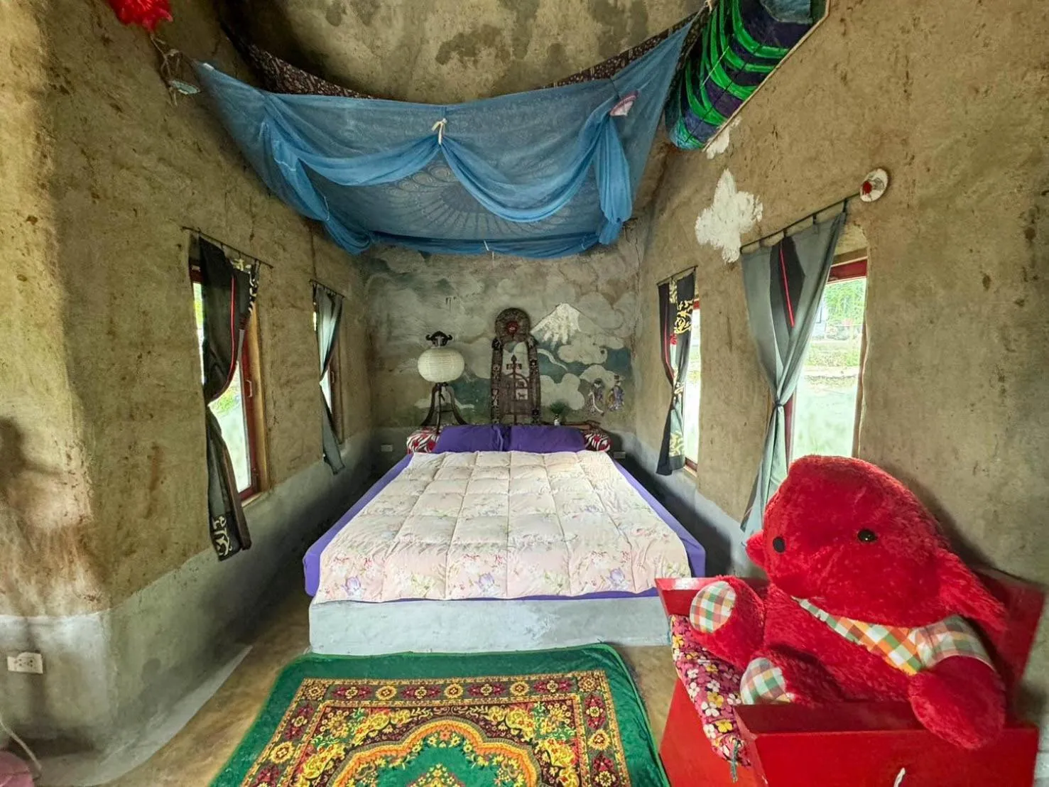 Bed in Clay House Chiang Mai By Alphatel