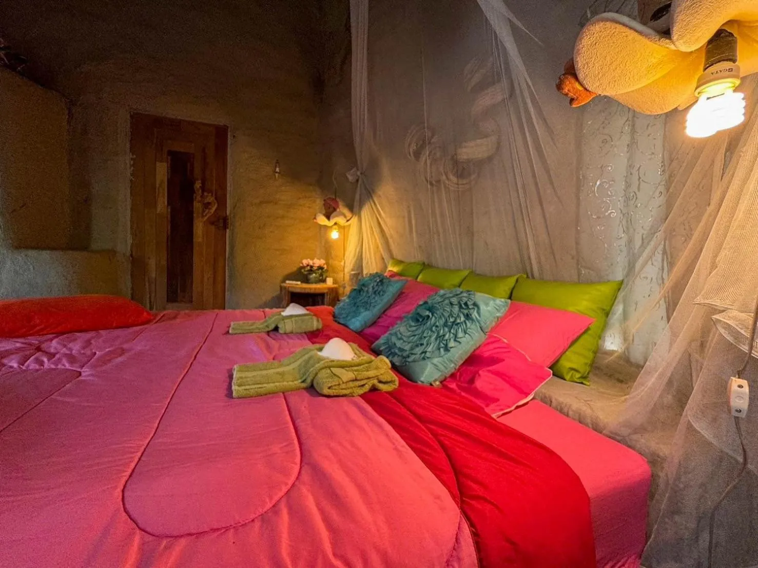 Bed in Clay House Chiang Mai By Alphatel