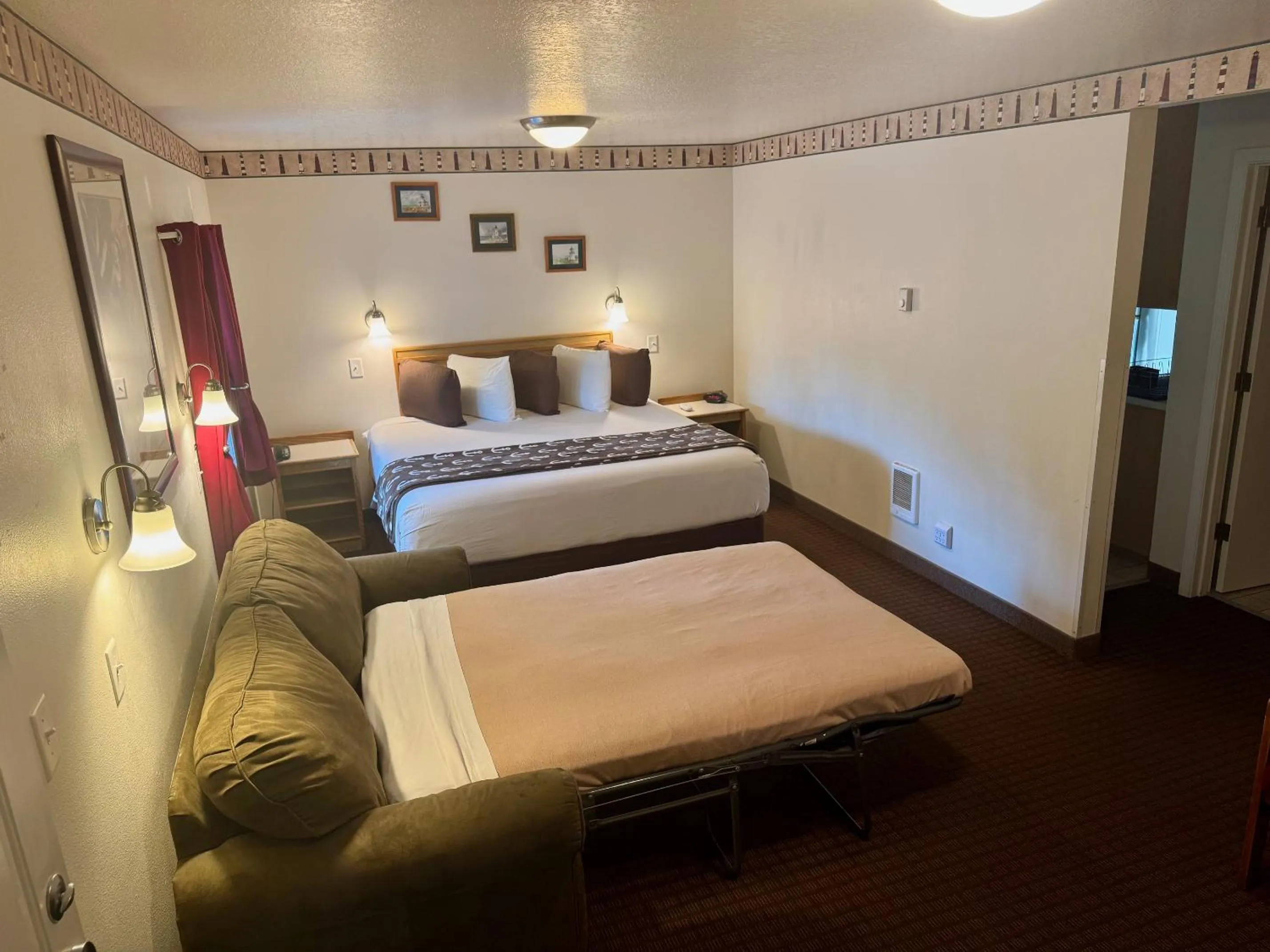 Bed in Ocean Breeze Motel